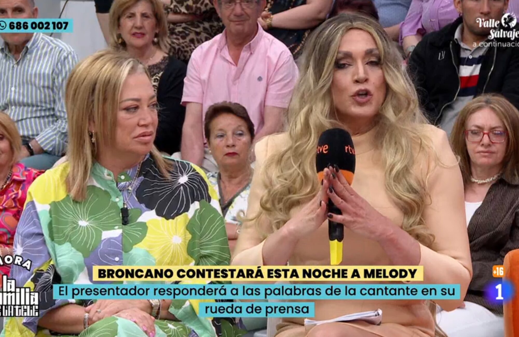 Belén Esteban y Josep Ferré en 'La familia de la tele'