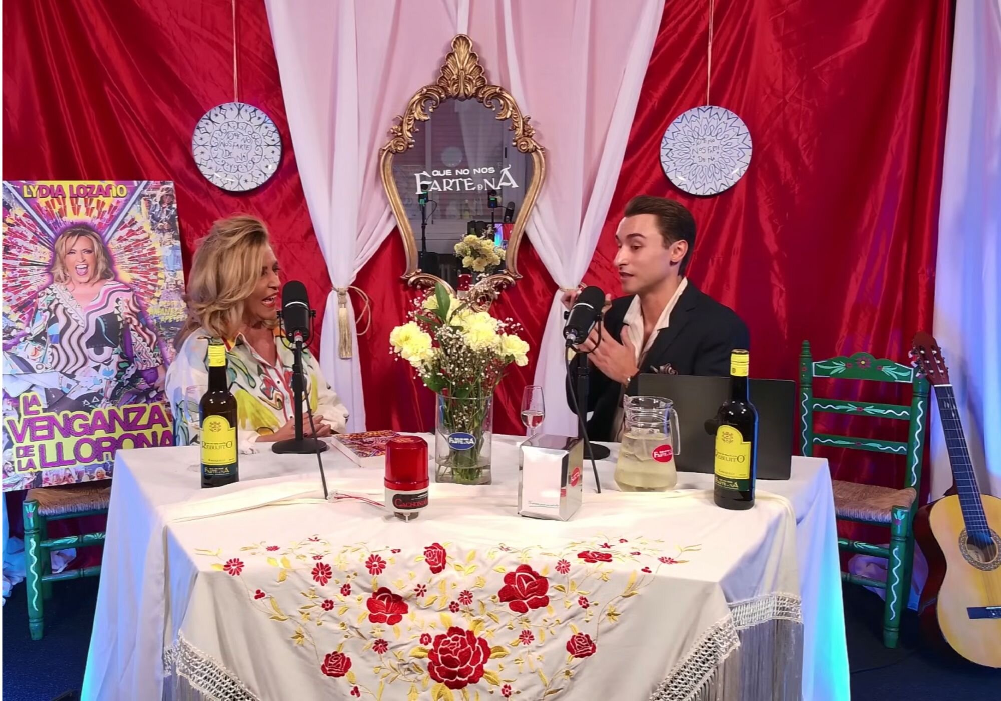 Lydia Lozano visitó a Sergio Macías en su podcast llamado 'Que no nos farte de ná'