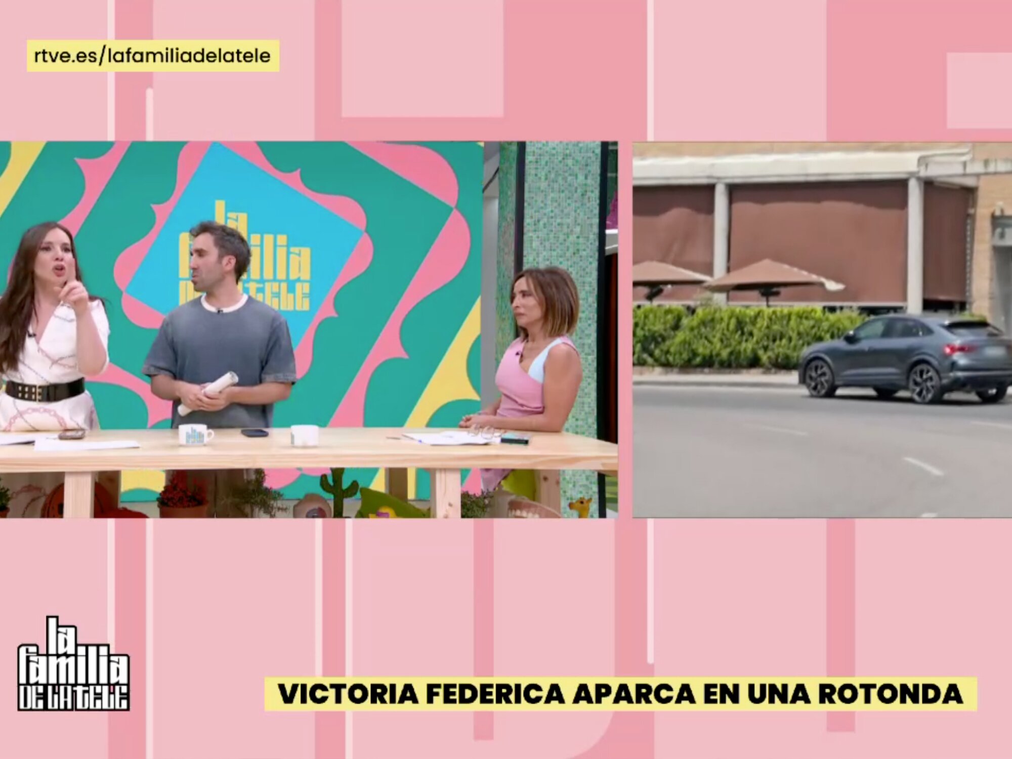 Inés Hernand, Aitor Albizua y María Patiño en &#39;La familia de la tele&#39;