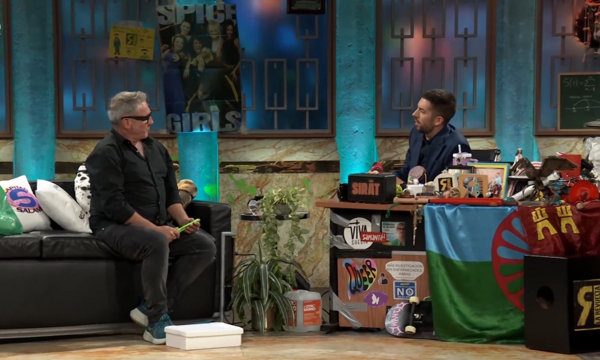 Sergi López y David Broncano en 'La Revuelta'