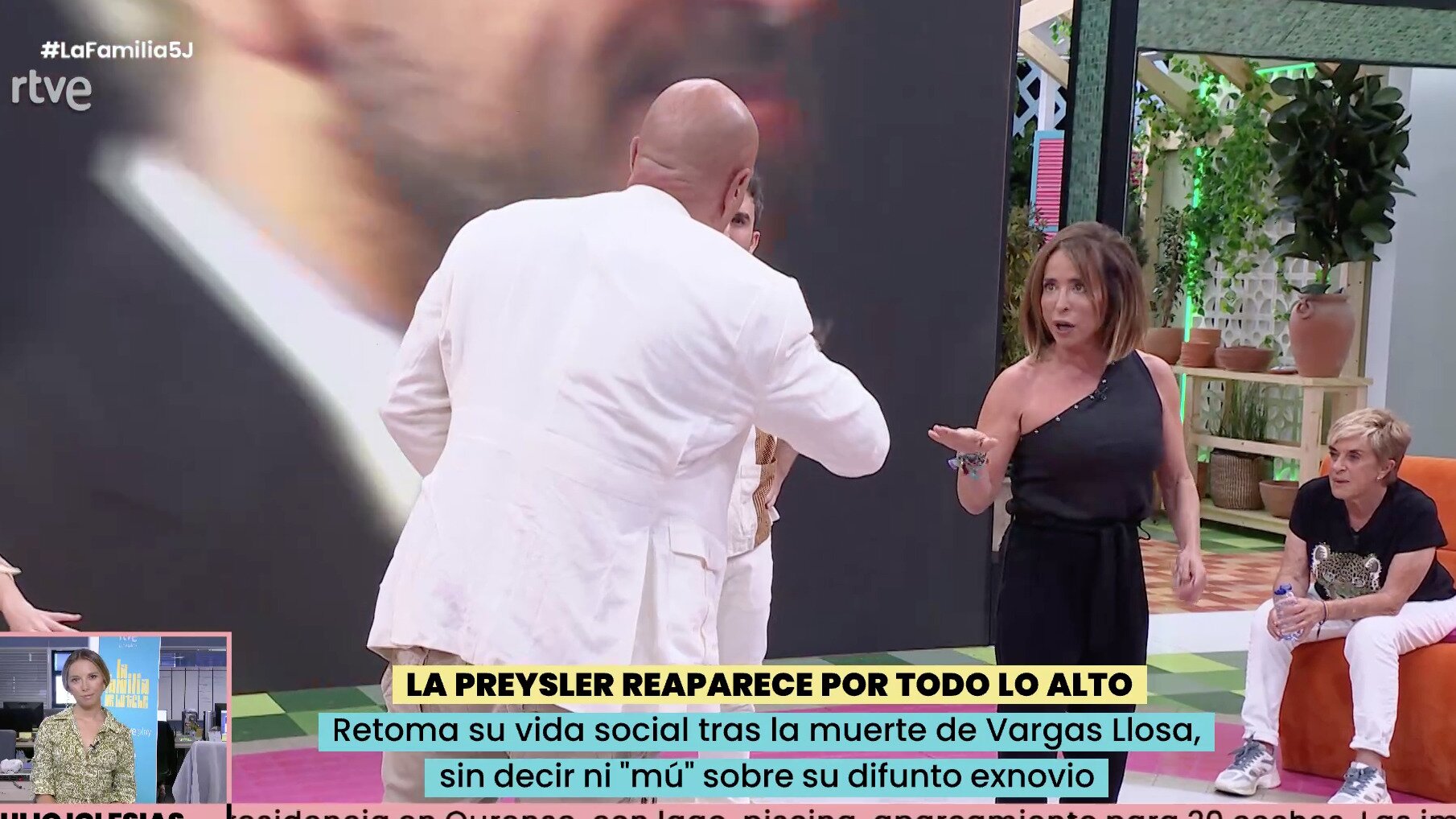 Kiko Matamoros y María Patiño manteniendo una acalorada discusión en plató