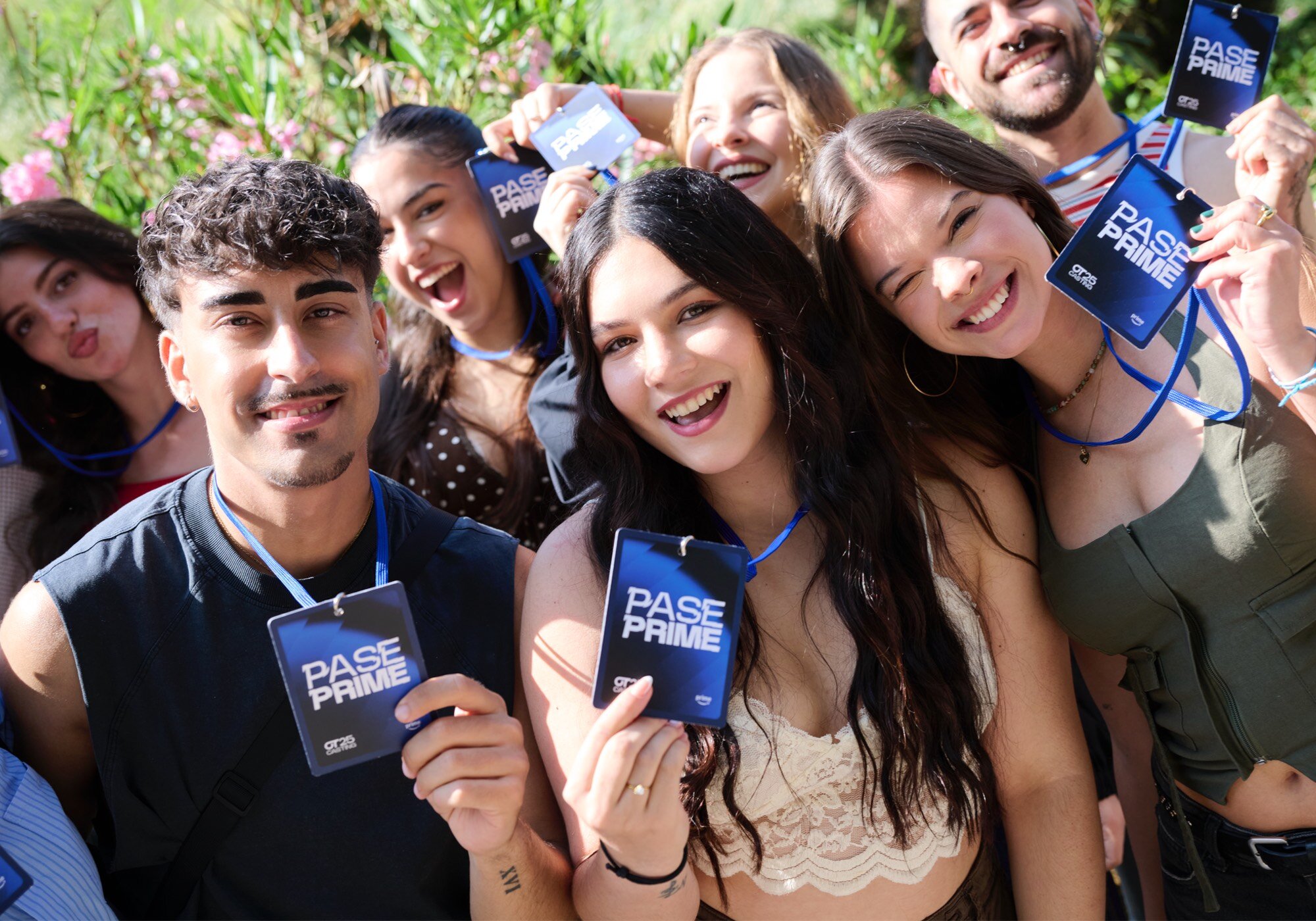 Varios de los aspirantes con el pase Prime en el casting de Madrid