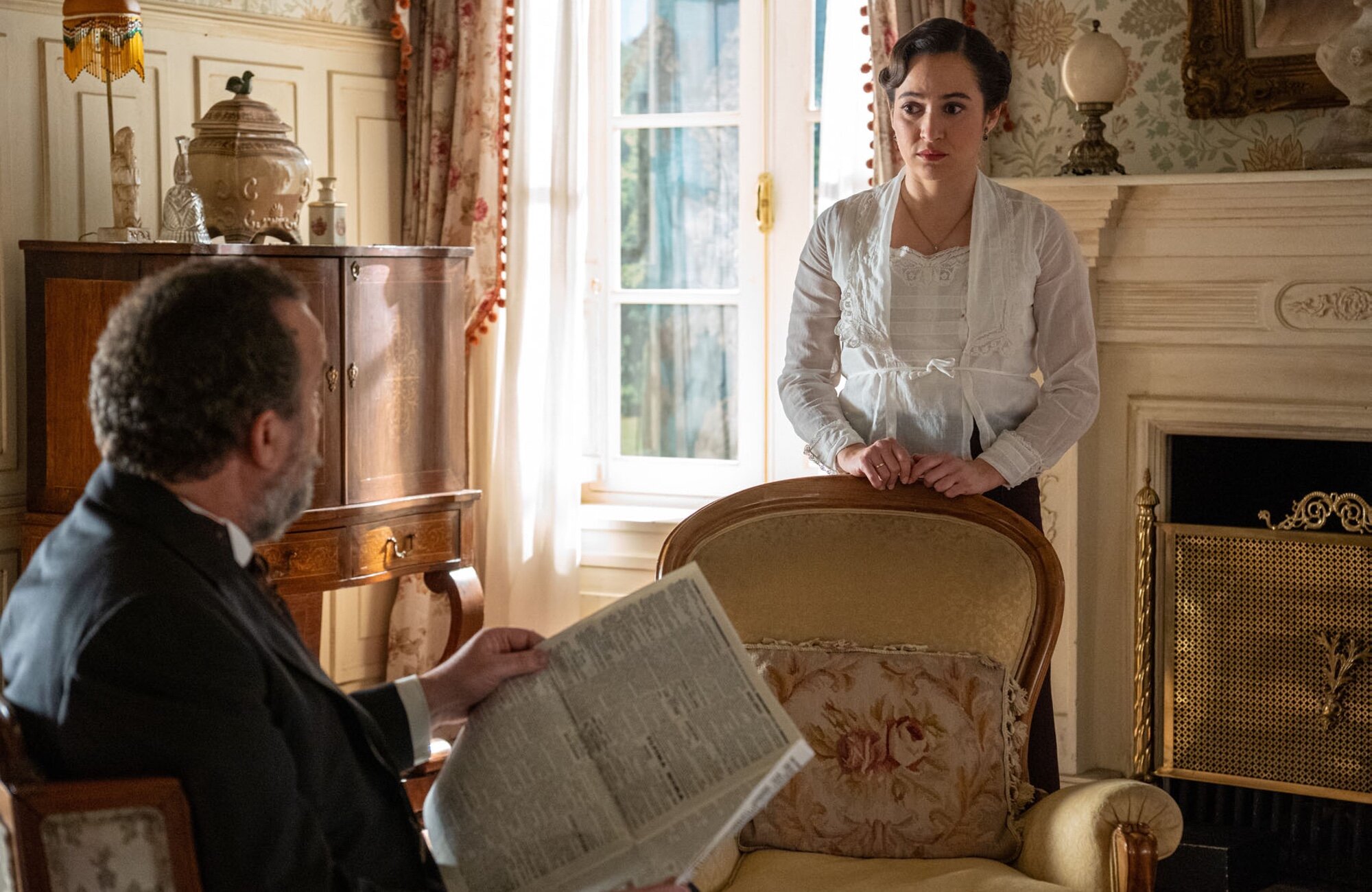 Catalina habla con su padre en 'La promesa'