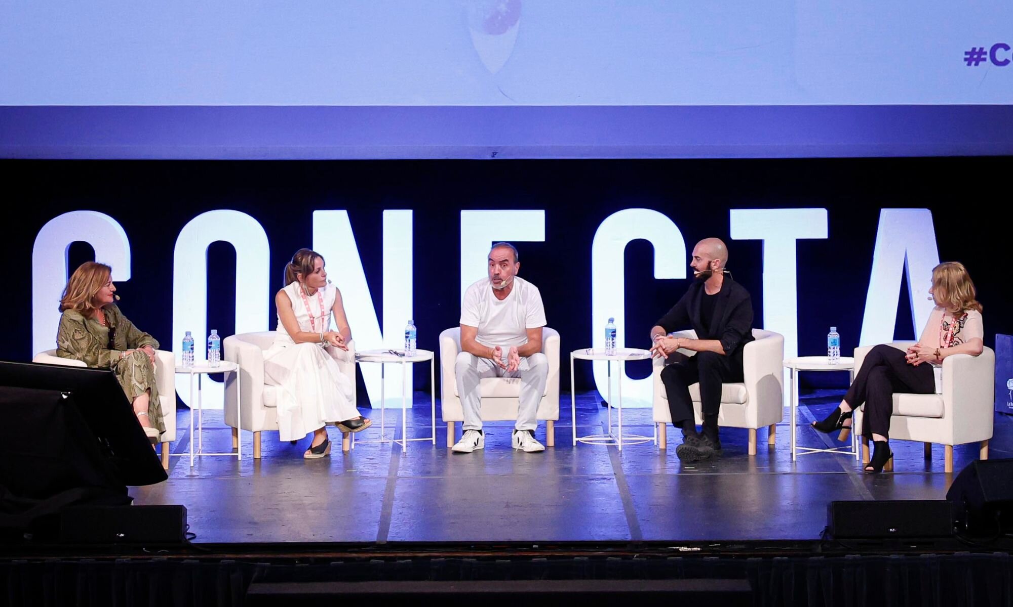 Montse Besada, Oriol Sala-Patau, Gorka García, Carmen Amores e Isabel Cabrera en Conecta Fiction & Entertainment