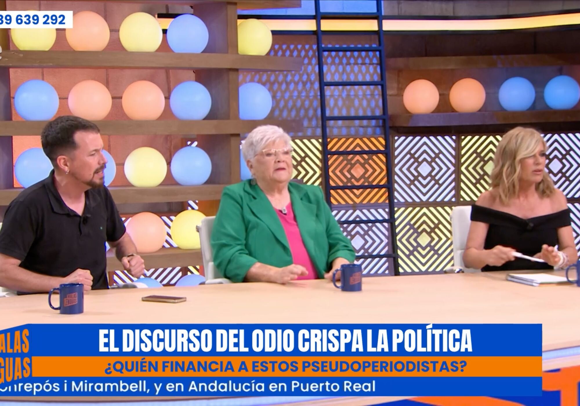 Pablo Iglesias y Esther Palomera mantuvieron una fuerte discusión en el plató de &#39;Malas lenguas&#39;