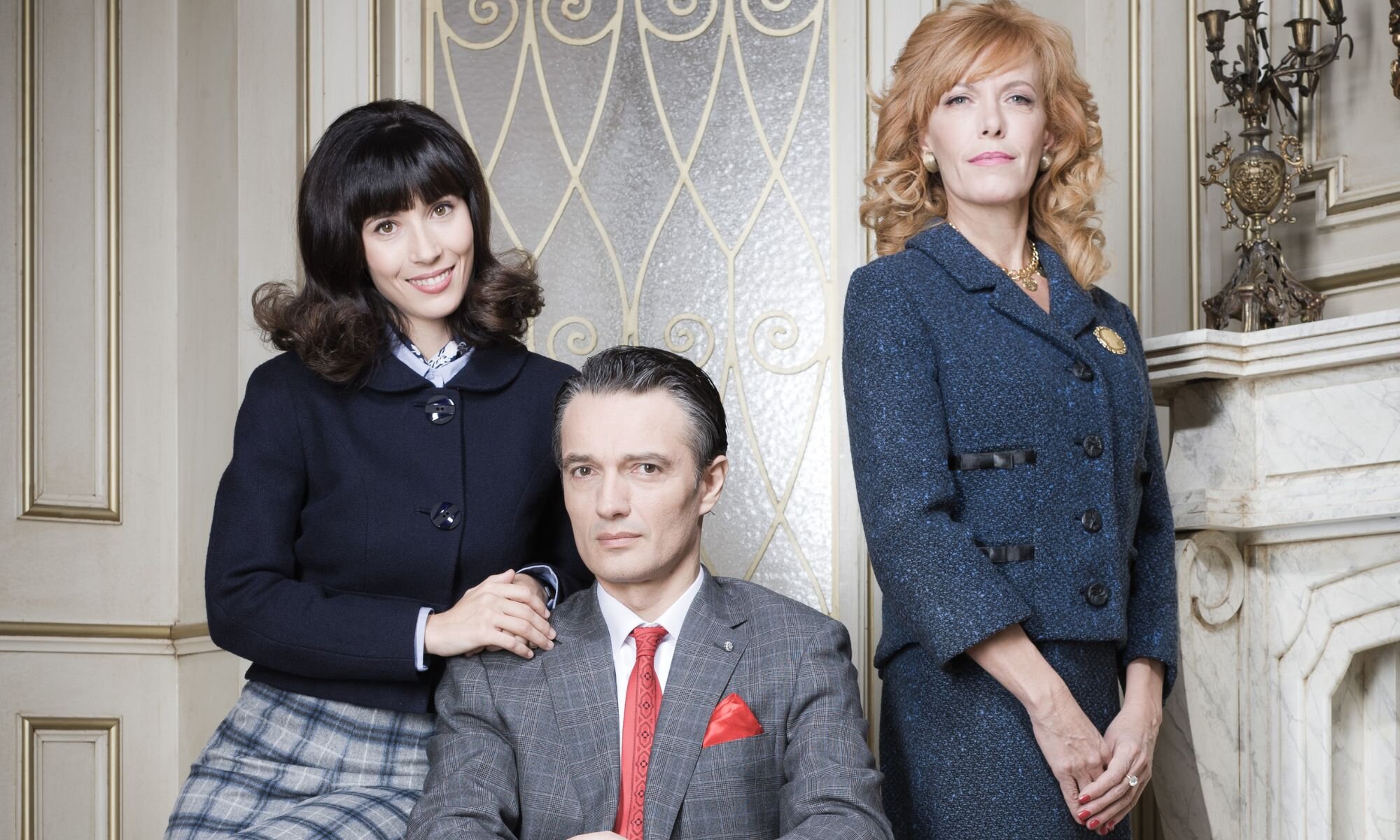 Bárbara Goenaga, Carmen Conesa y Josep Linuesa como el matrimonio Olazábal y la joven Inés en &#39;Amar es para siempre&#39;