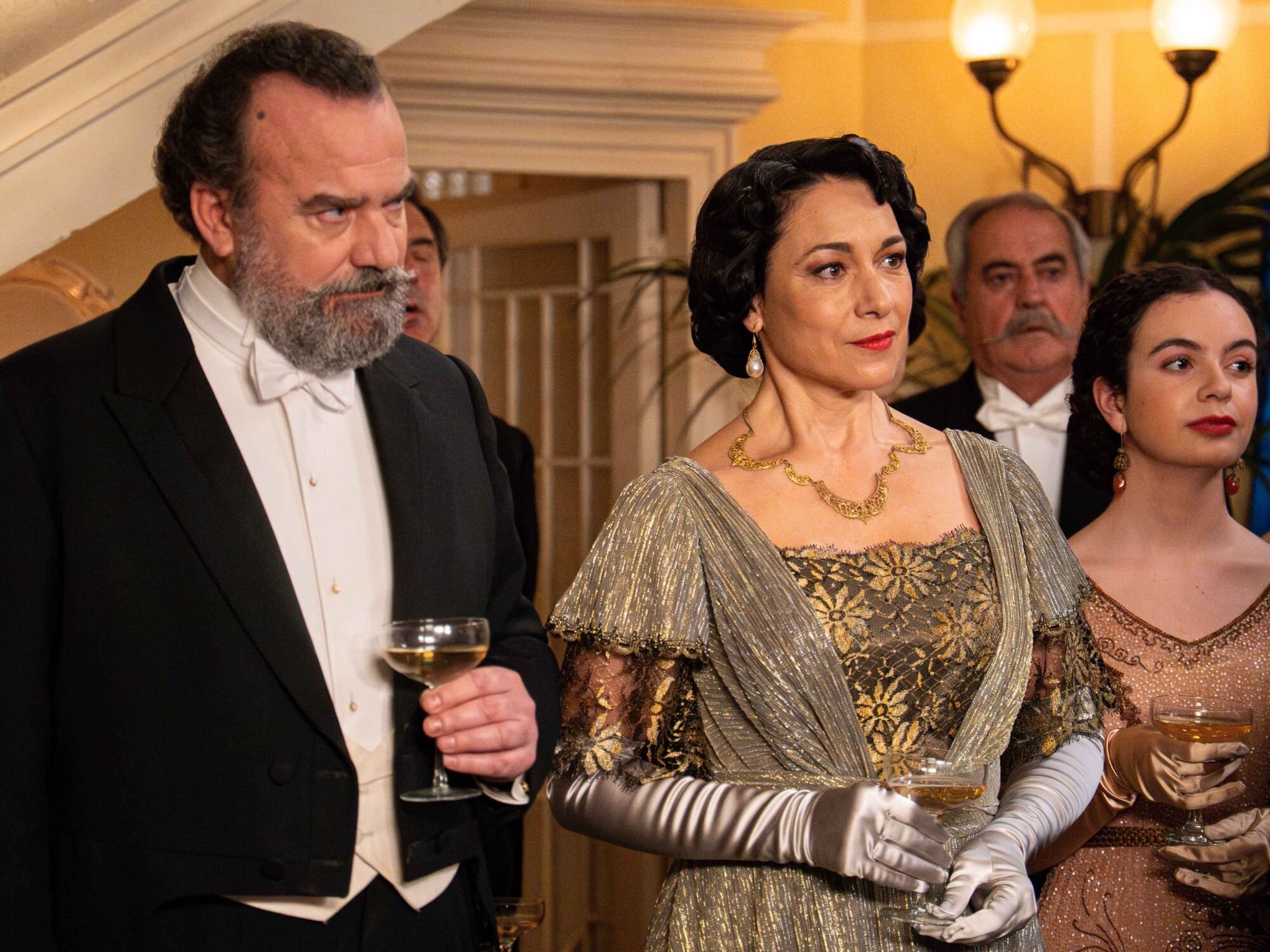 Leocadia y Alonso en la fiesta de &#39;La promesa&#39;