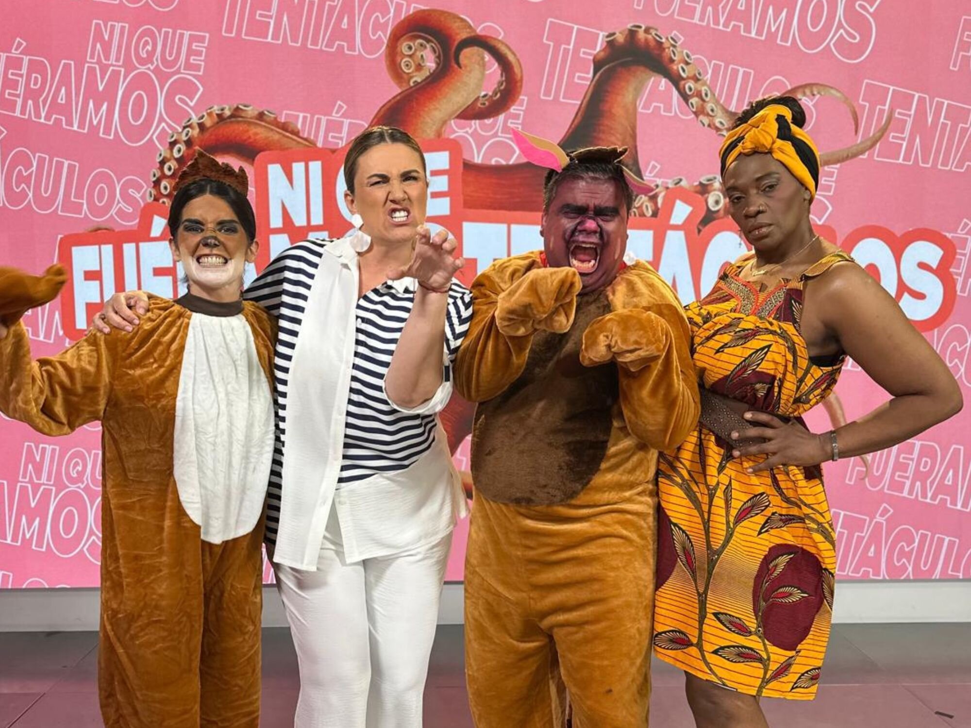 Anna Gurguí, Carlota Corredera, Alberto Guzmán y Carolina Sobe en &#39;Ni que fuéramos Tentáculos&#39;