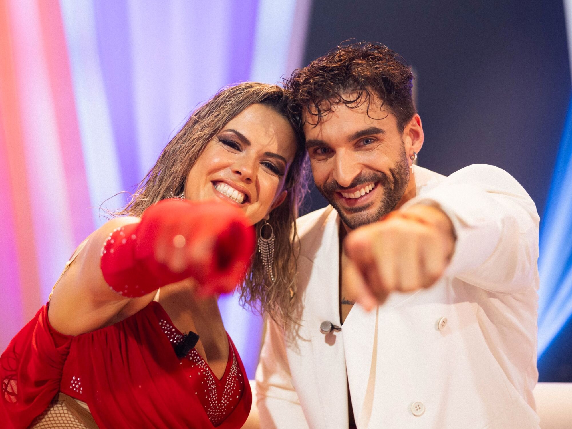 Eva Iglesias y Edi Insua en la primera gala de 'Bailamos Celebrity'