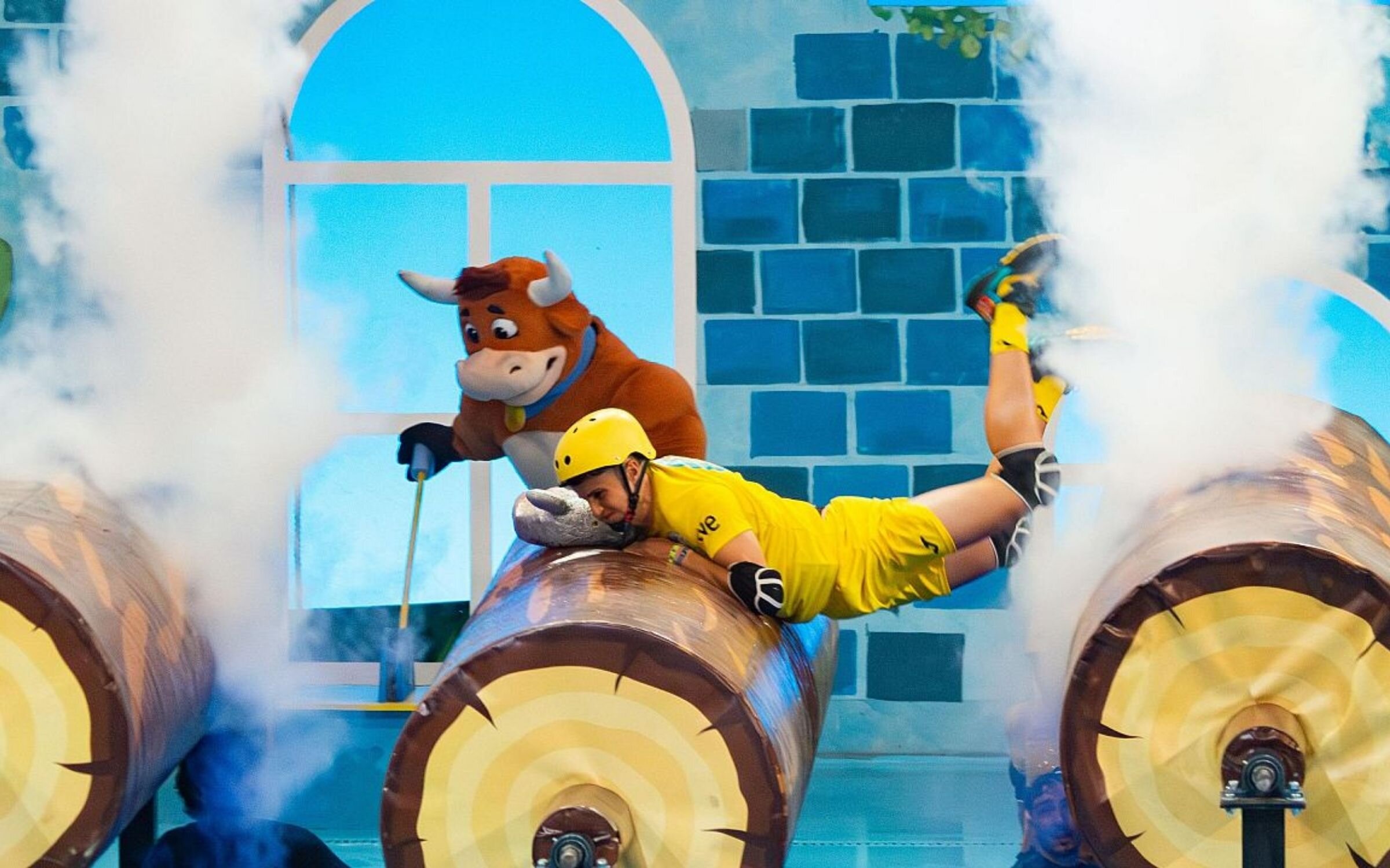 El pueblo de Huelma en la prueba de los Troncos Locos