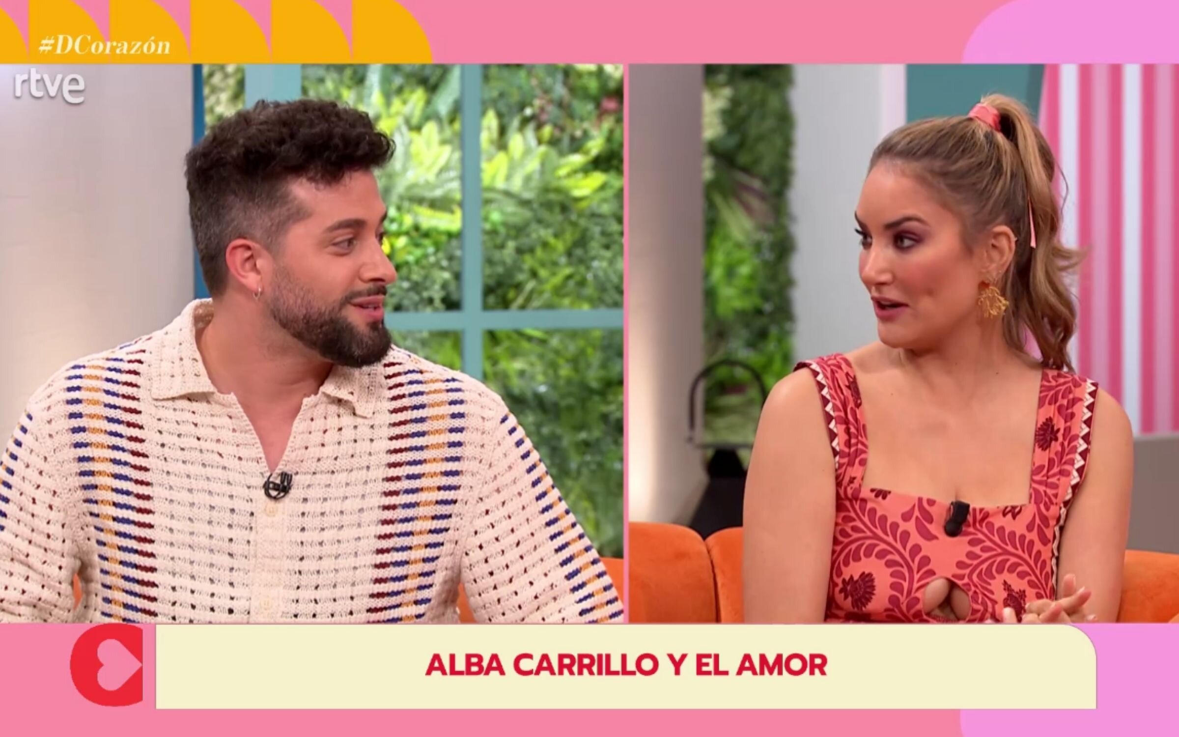 Javier de Hoyos y Alba Carrillo en el programa 'D Corazón'