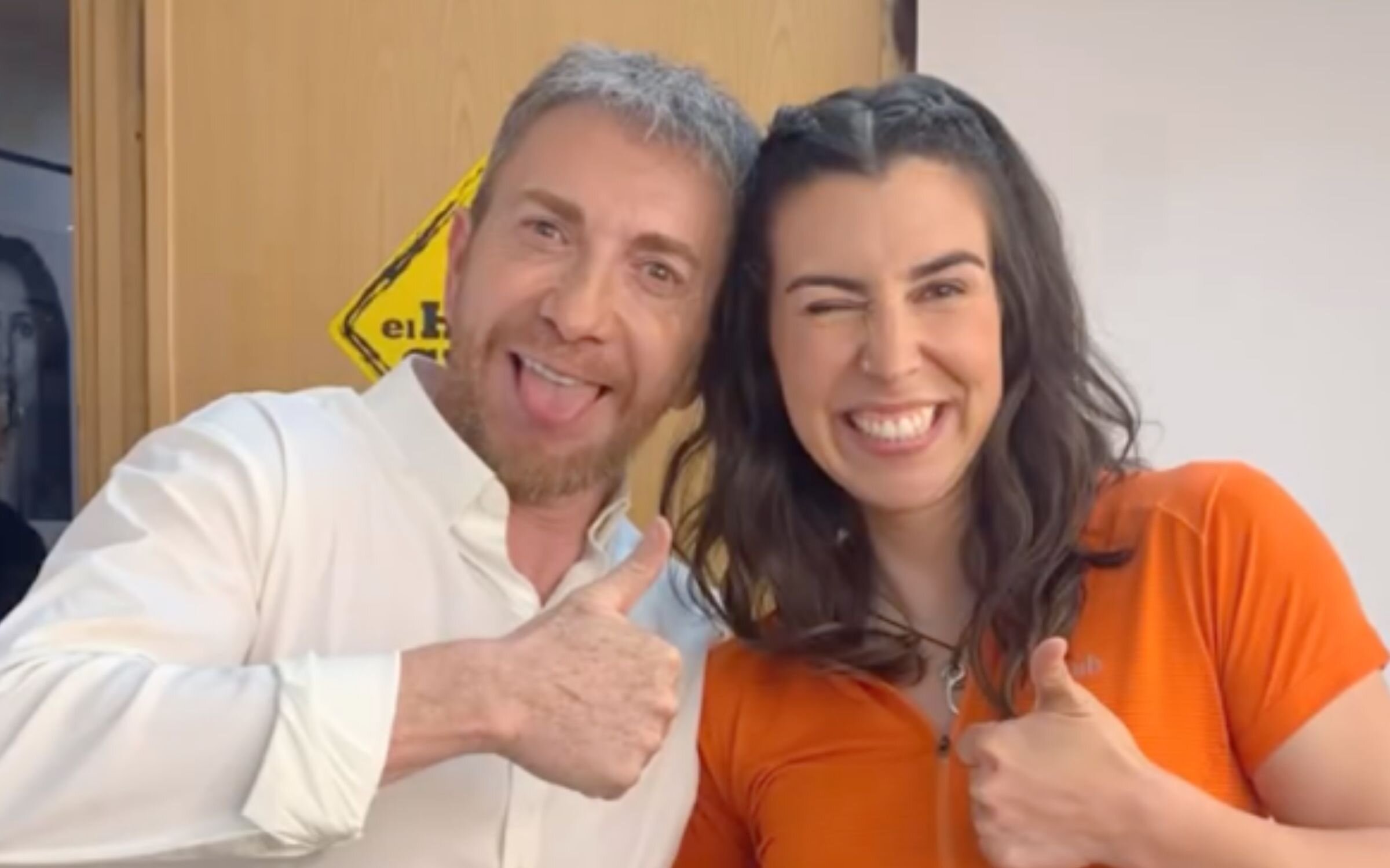 Pablo Motos junto a Marta Jiménez