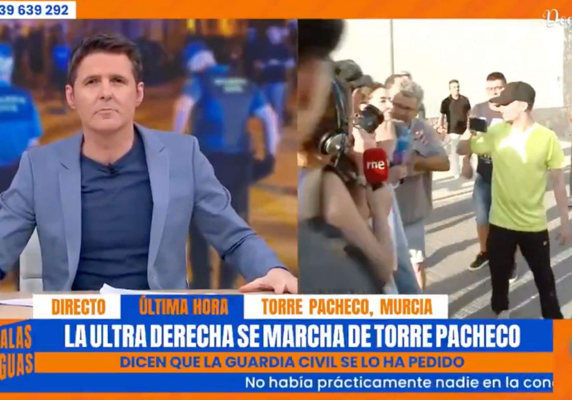 La periodista Ester Yáñez vivió un momento tenso durante su directo en 'Malas lenguas'