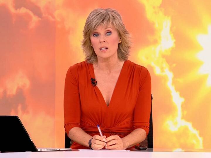 Marta Carazo en su último día como presentadora de 'Telediario 2'