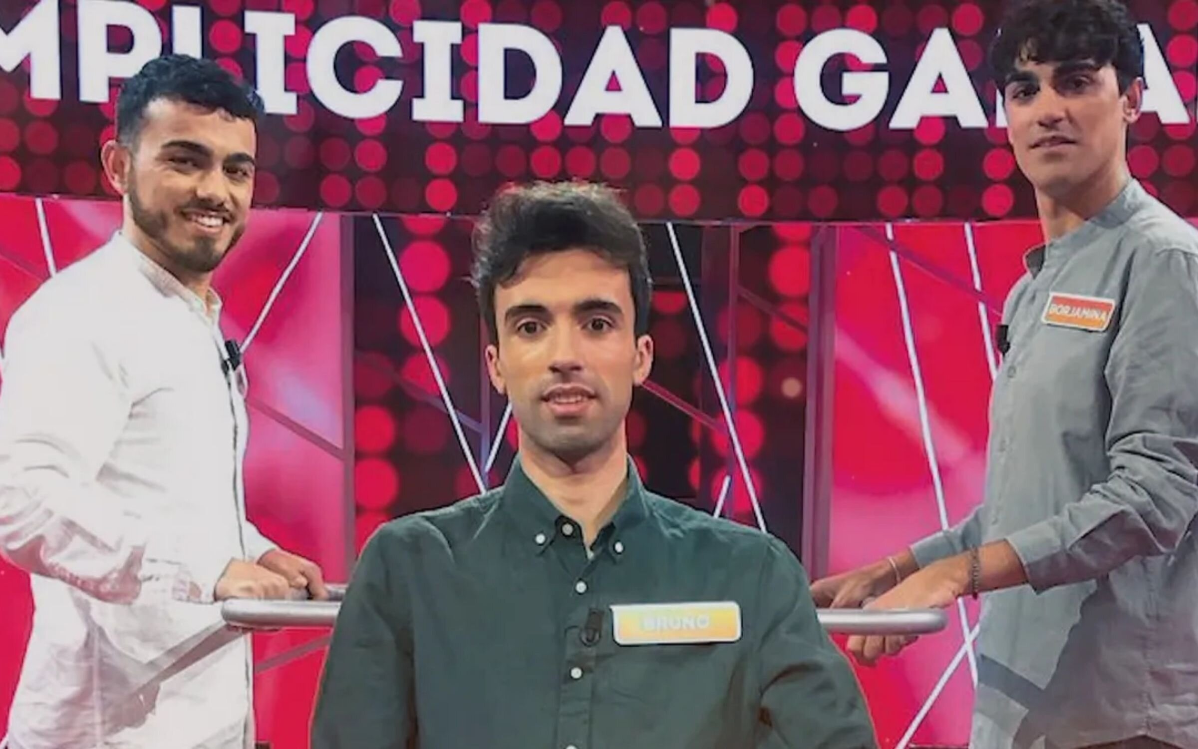 Borjamina, Raúl y Bruno en una prueba de 'Reacción en cadena'