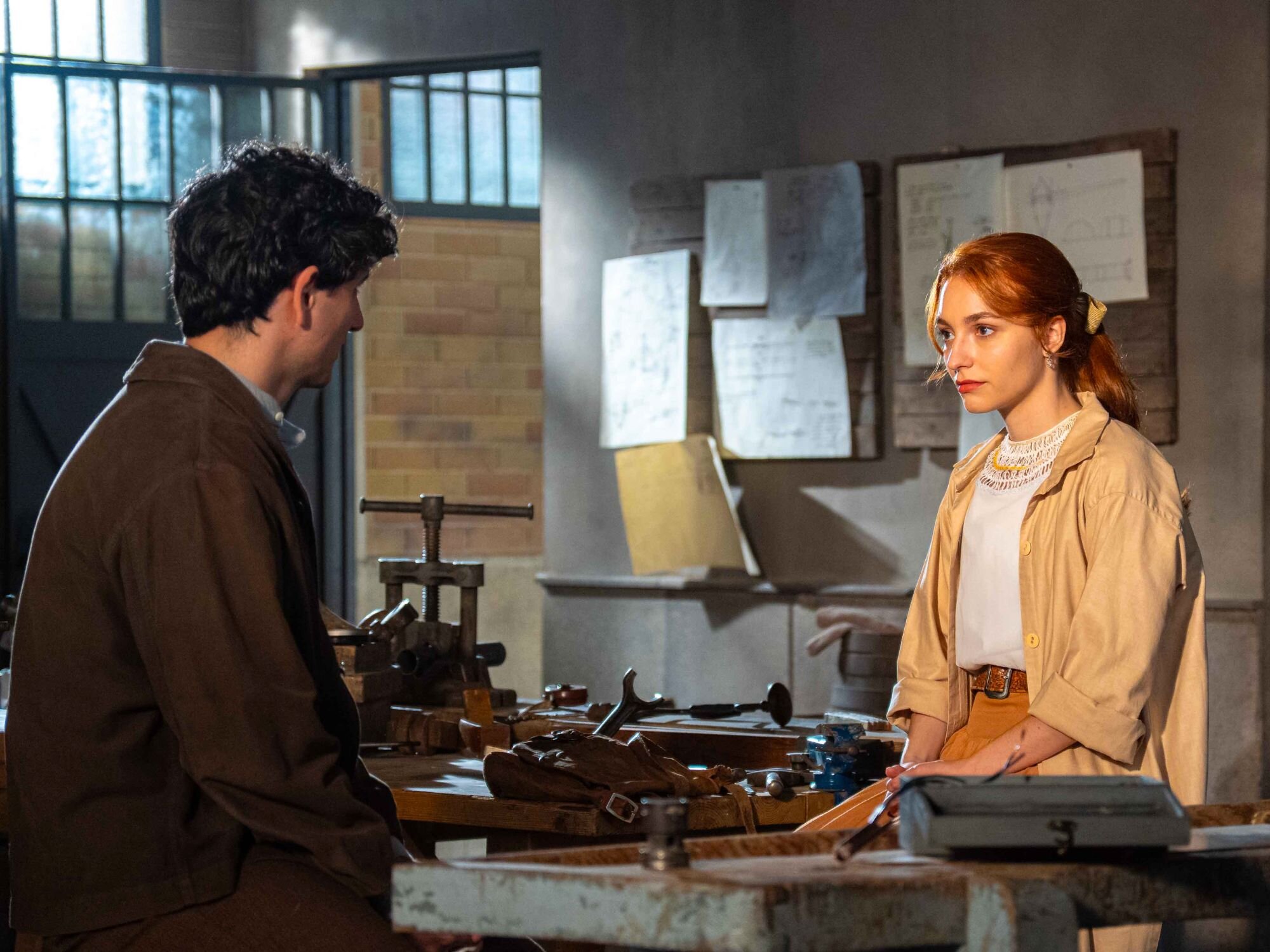 Toño y Enora en el taller de &#39;La promesa&#39;