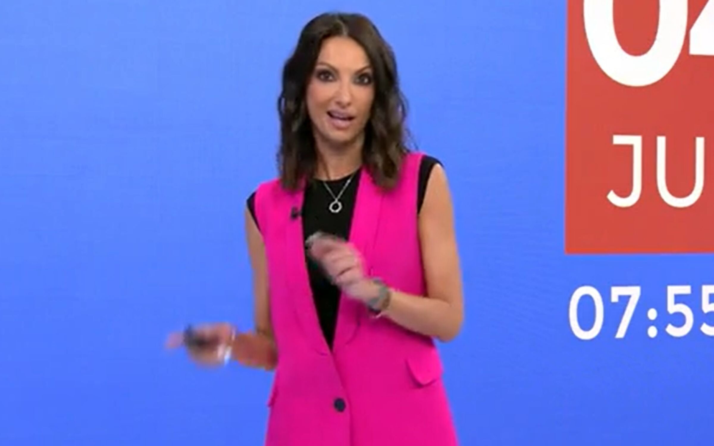 Laila Jiménez en la despedida de 'Informativos Telecinco Matinal'