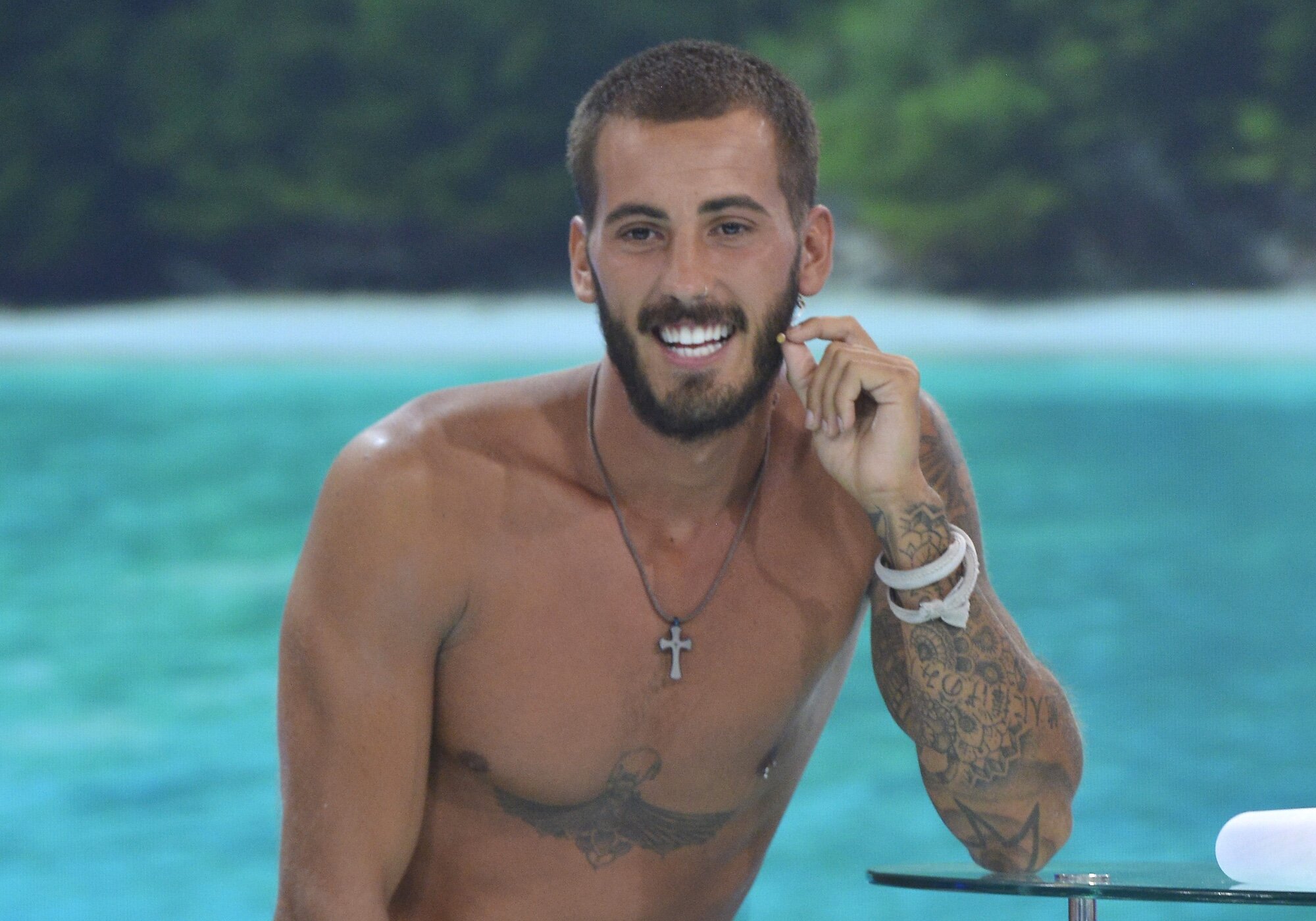 Iván González posa en el la gala final de &#39;Supervivientes 2017&#39;