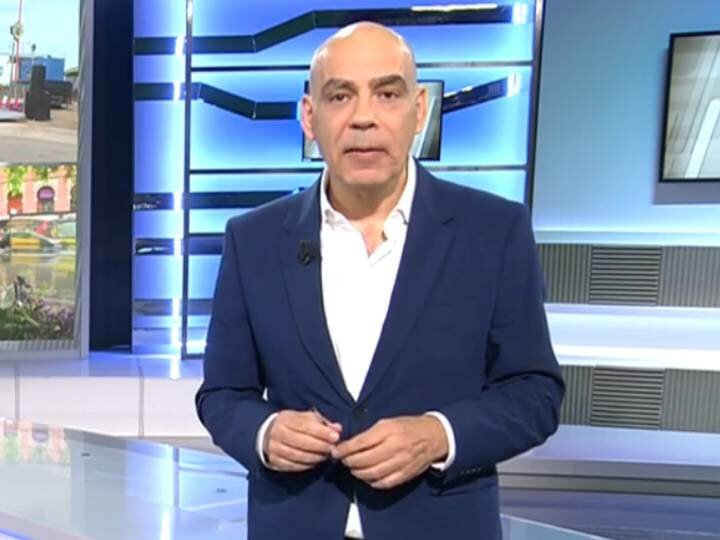 Nacho Abad en el plató de 'En boca de todos'