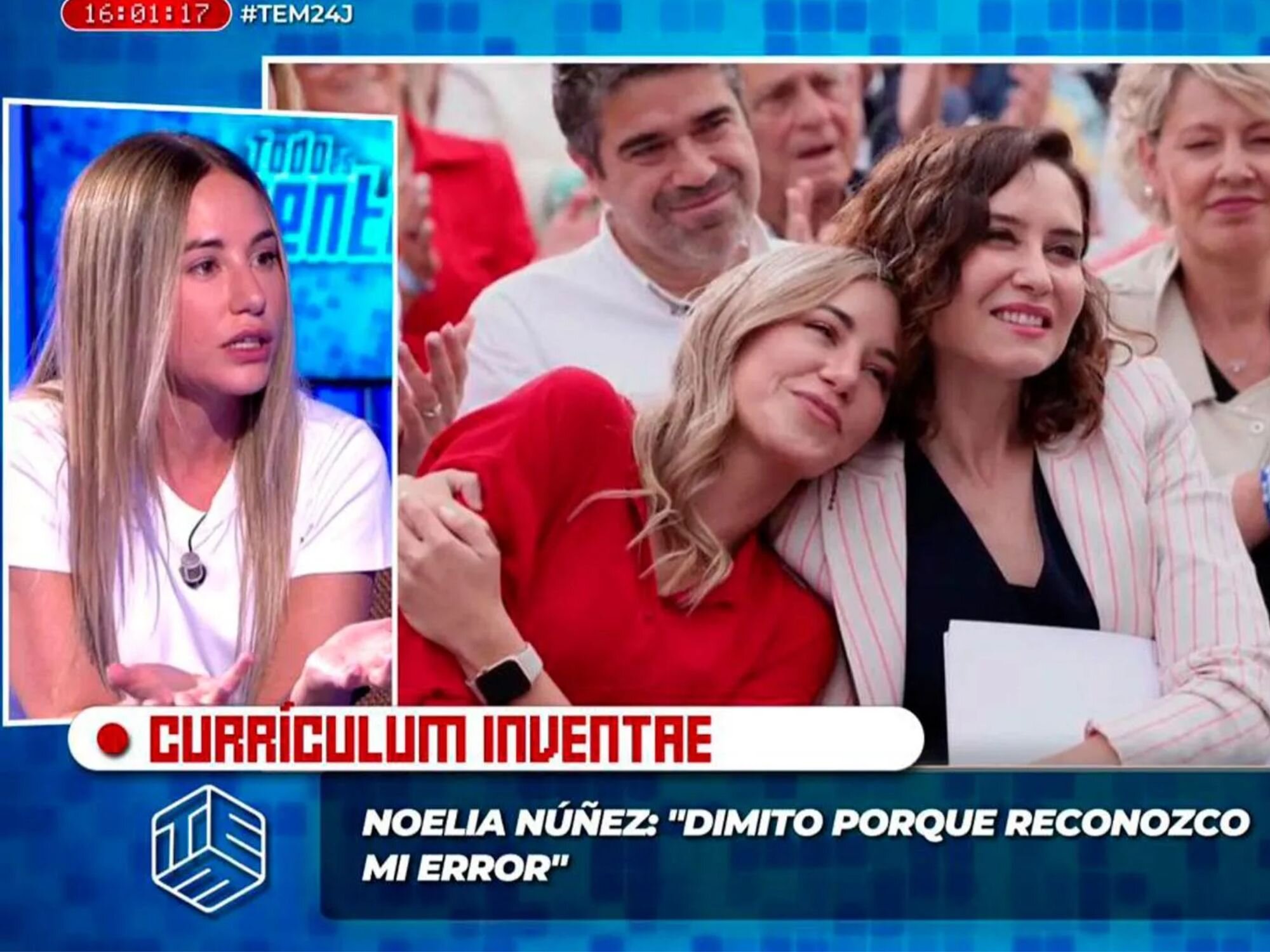 Noelia Núñez hablando de Isabel Ayuso y su dimisión en 'Todo es mentira'