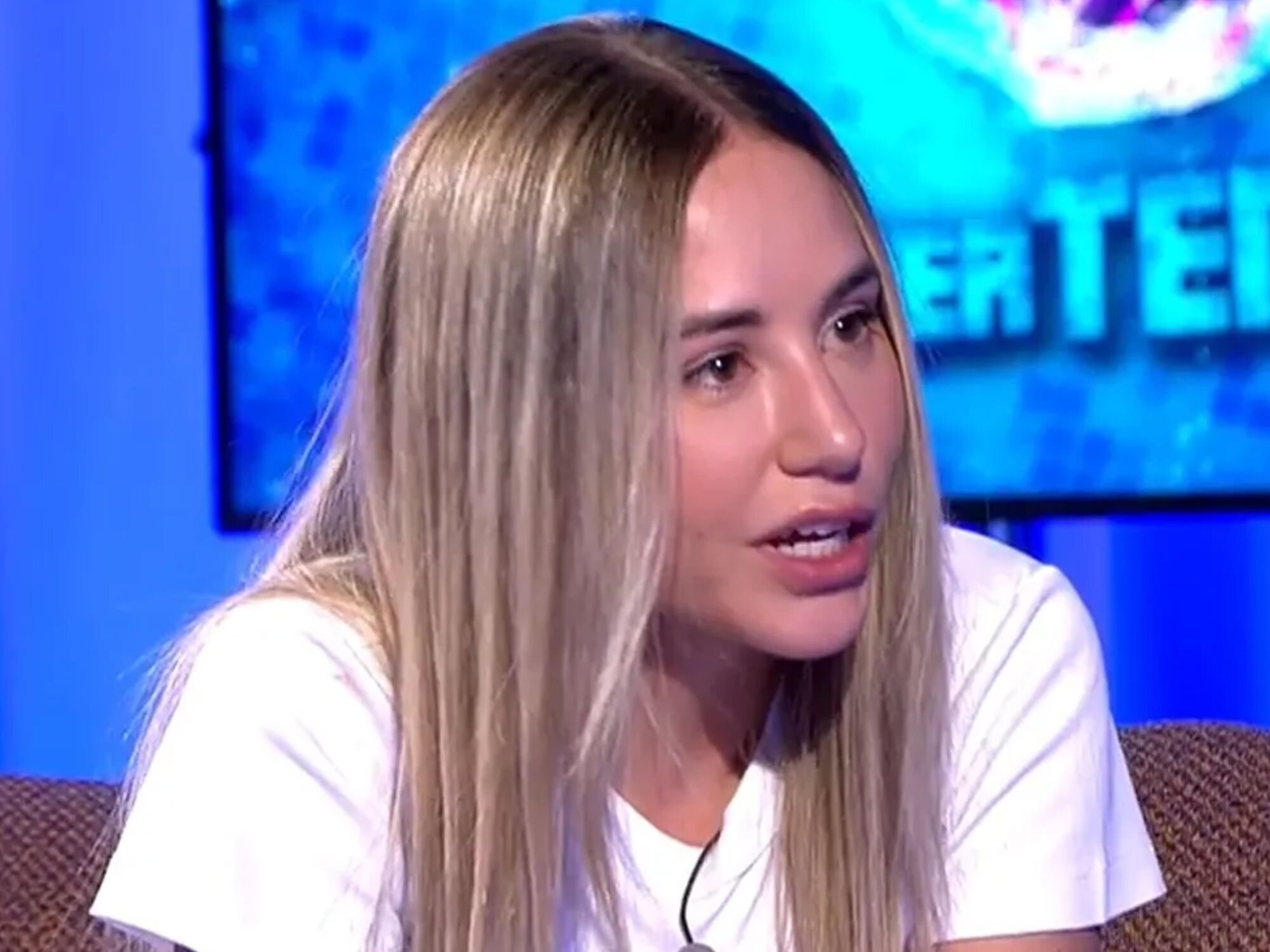 Noelia Núñez en el plató de 'Todo es mentira'