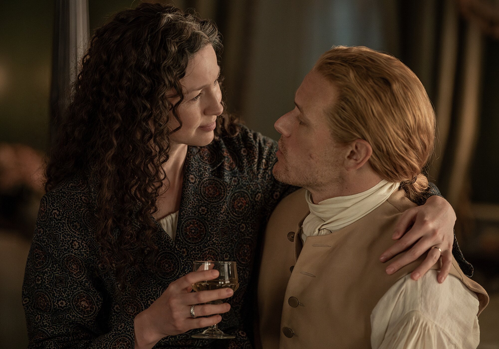 Caitriona Balfe y Sam Heughan en &amp;#39;Outlander&amp;#39;