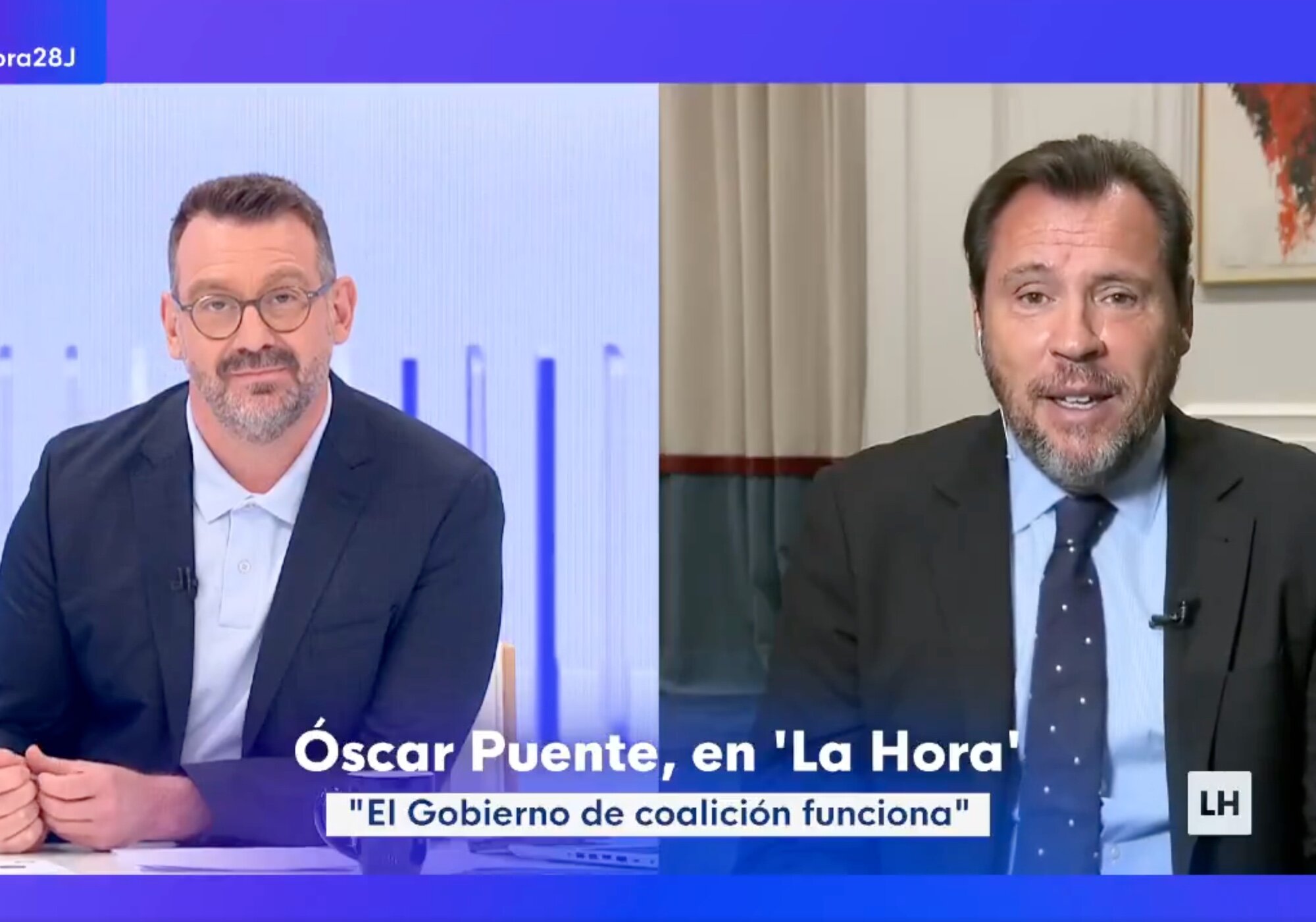 Marc Sala entrevista a Óscar Puente en &#39;La hora de La 1&#39;