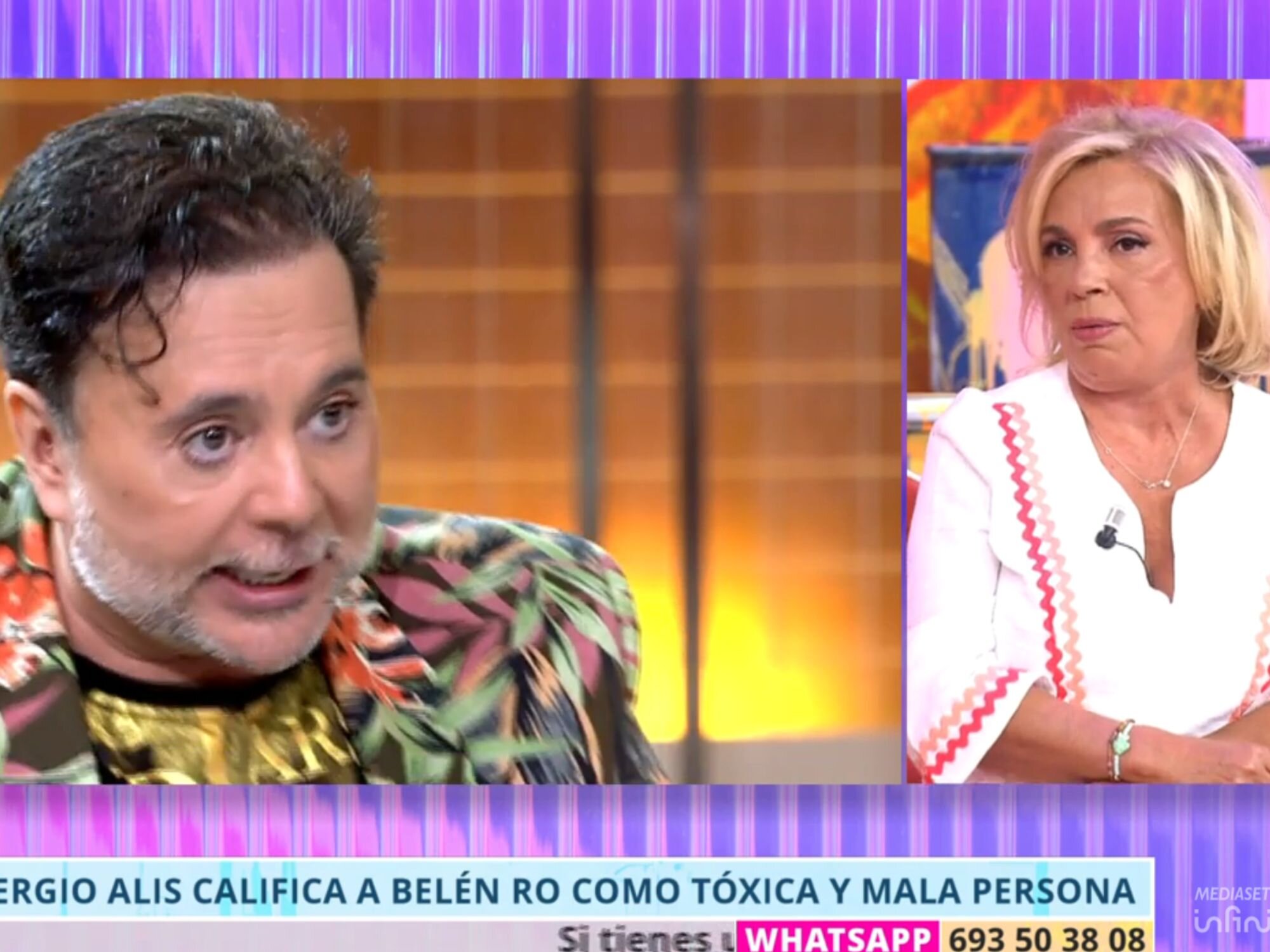 Carmen Borrego defendiendo a Belén Rodríguez en 'Tardear'
