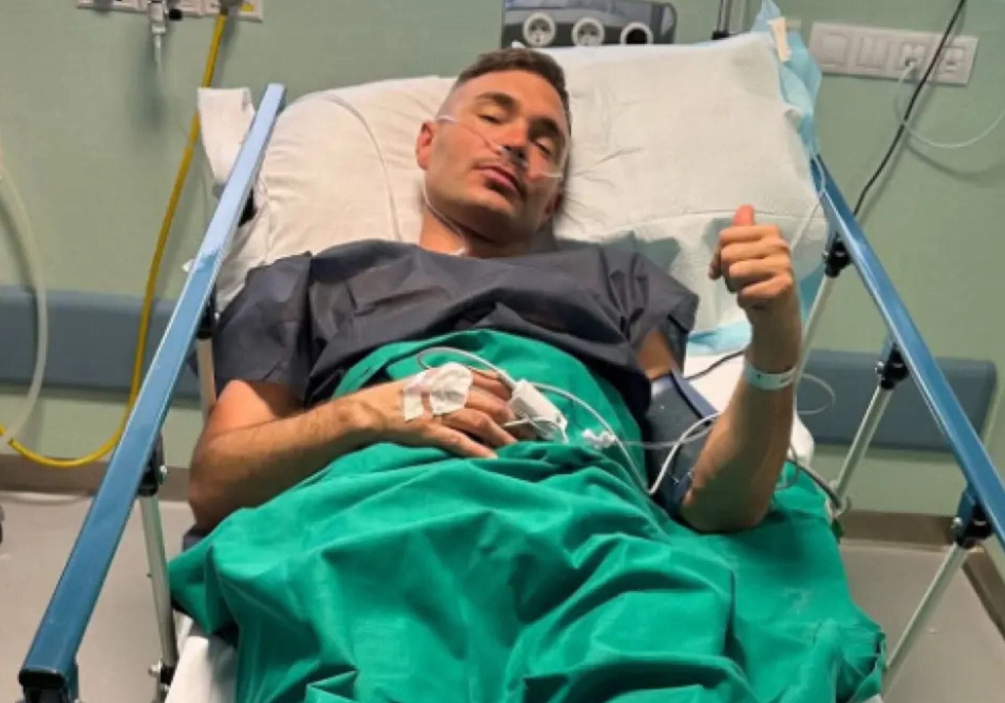 Cristian Suescun ha tenido que realizarse varias pruebas en el hospital de El Escorial