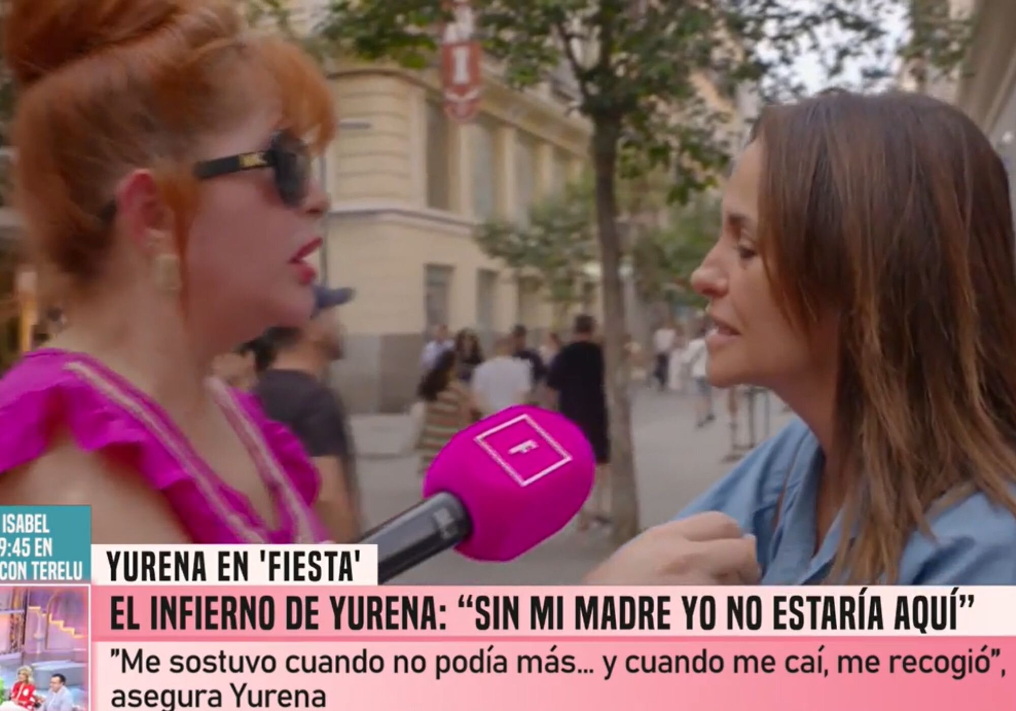 Yurena se encontró con Melani Olivares en la calle en pleno directo para 'Fiesta'