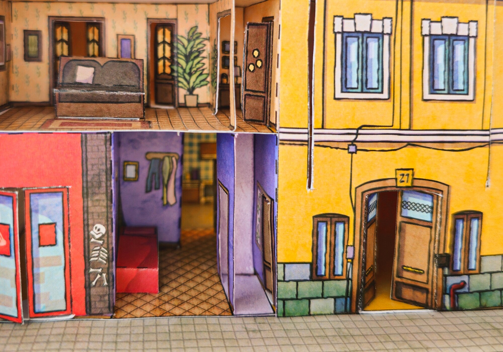 El interior del edificio de Desengaño 21, la comunidad de 'ANHQV'