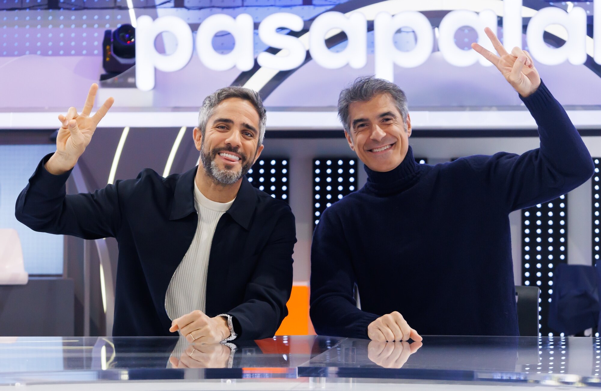 Roberto Leal y Jorge Fernández, juntos en el plató de 'Pasapalabra'