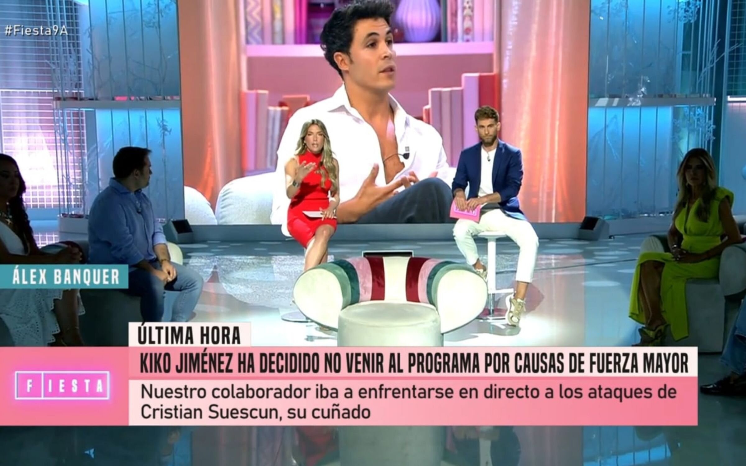 El colaborador de &#39;Fiesta&#39;, Kiko Jiménez&#39; decide no acudir a plató por una fuerza mayor