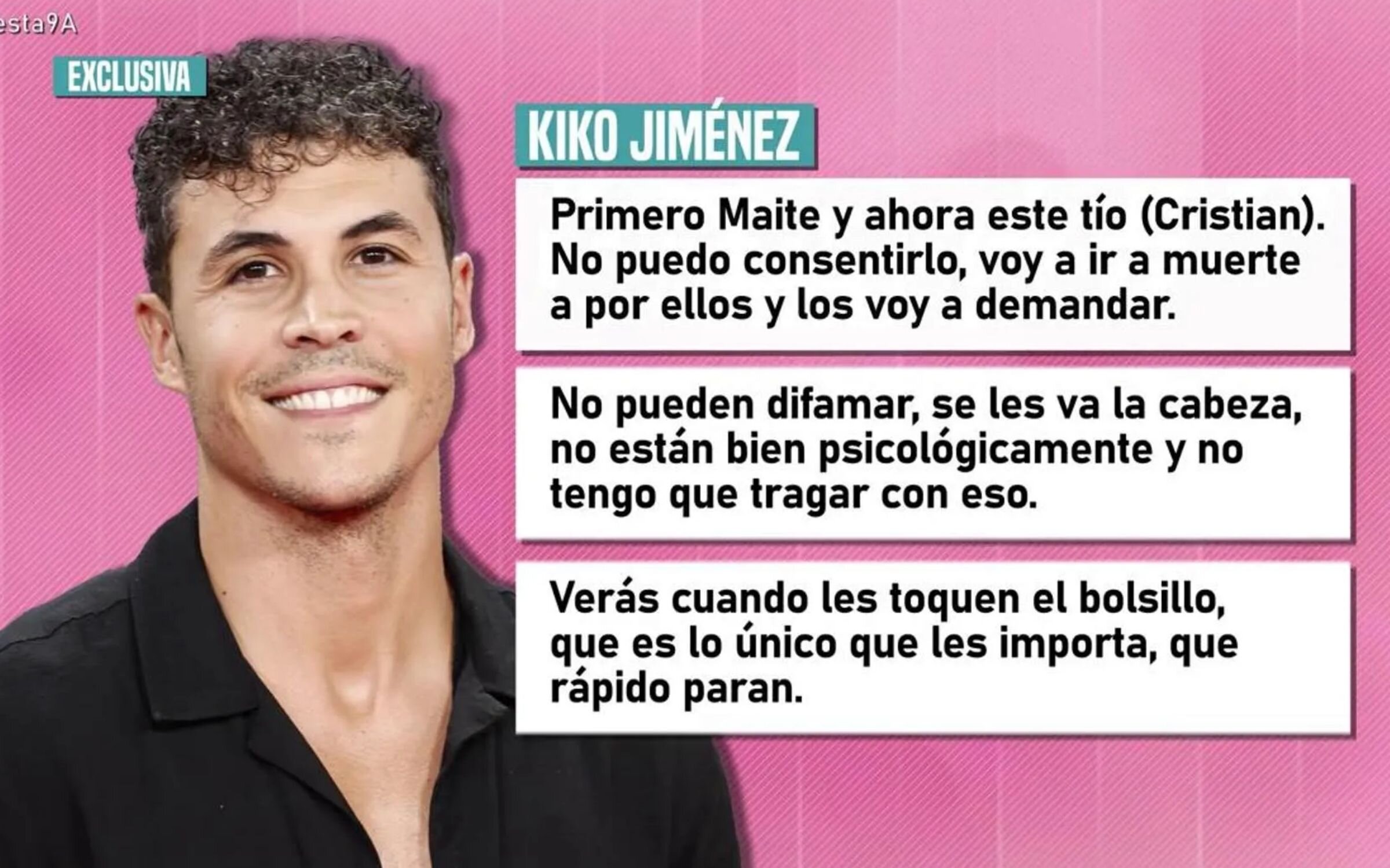 Kiko Jiménez rompe su silencio en medio de la guerra familiar</p><p>