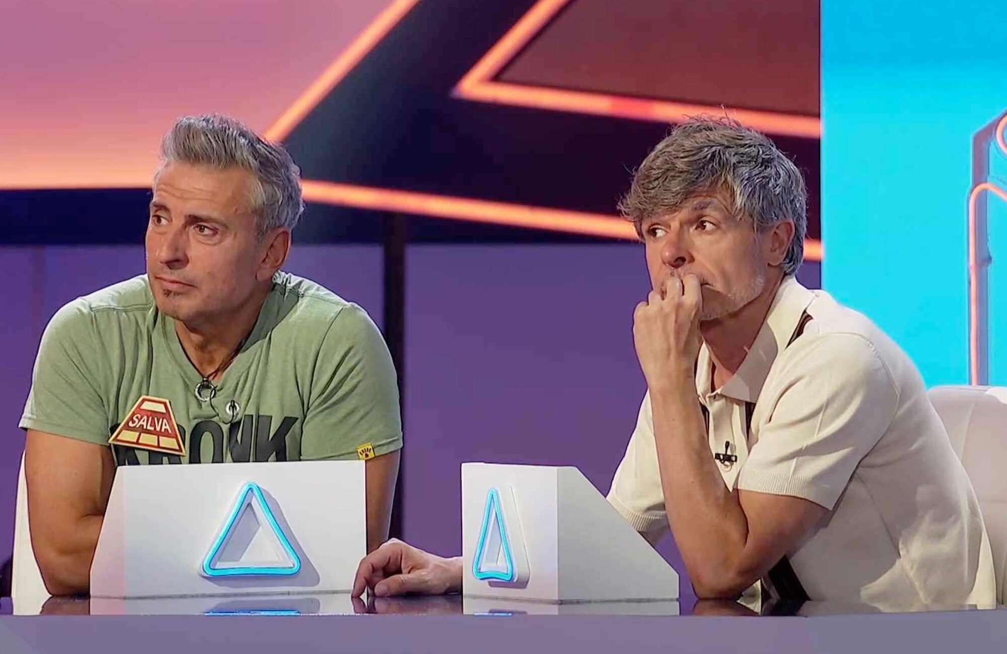Salva y Nacho Guerreros concursando en &#39;La pirámide&#39;