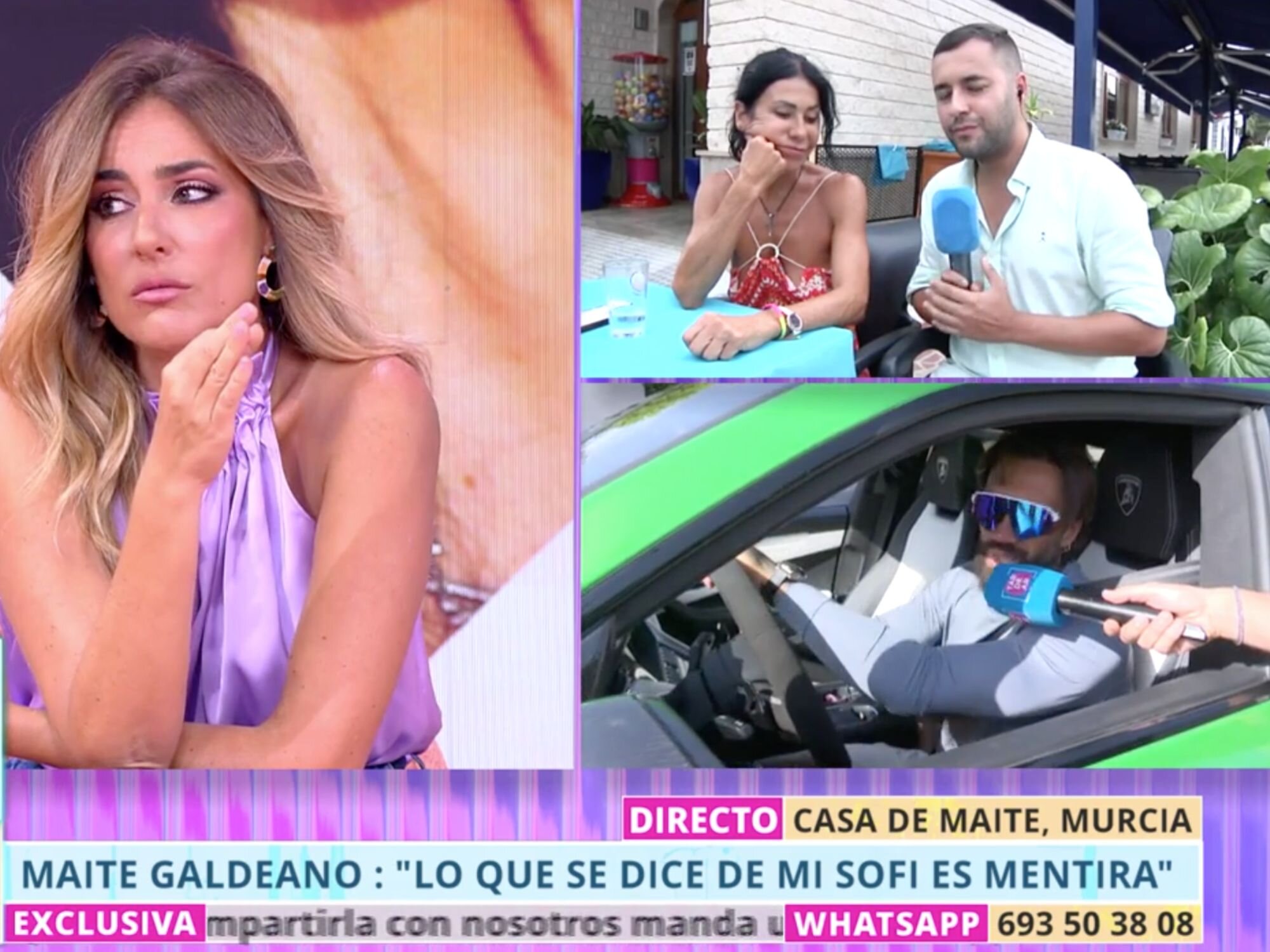 Verónica Dulanto hablando en directo con Maite Galdeano y Álex Álvarez