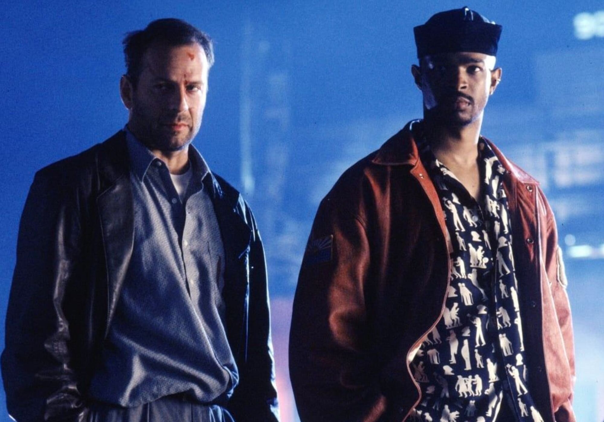 Los protagonistas de 'El último boy scout'