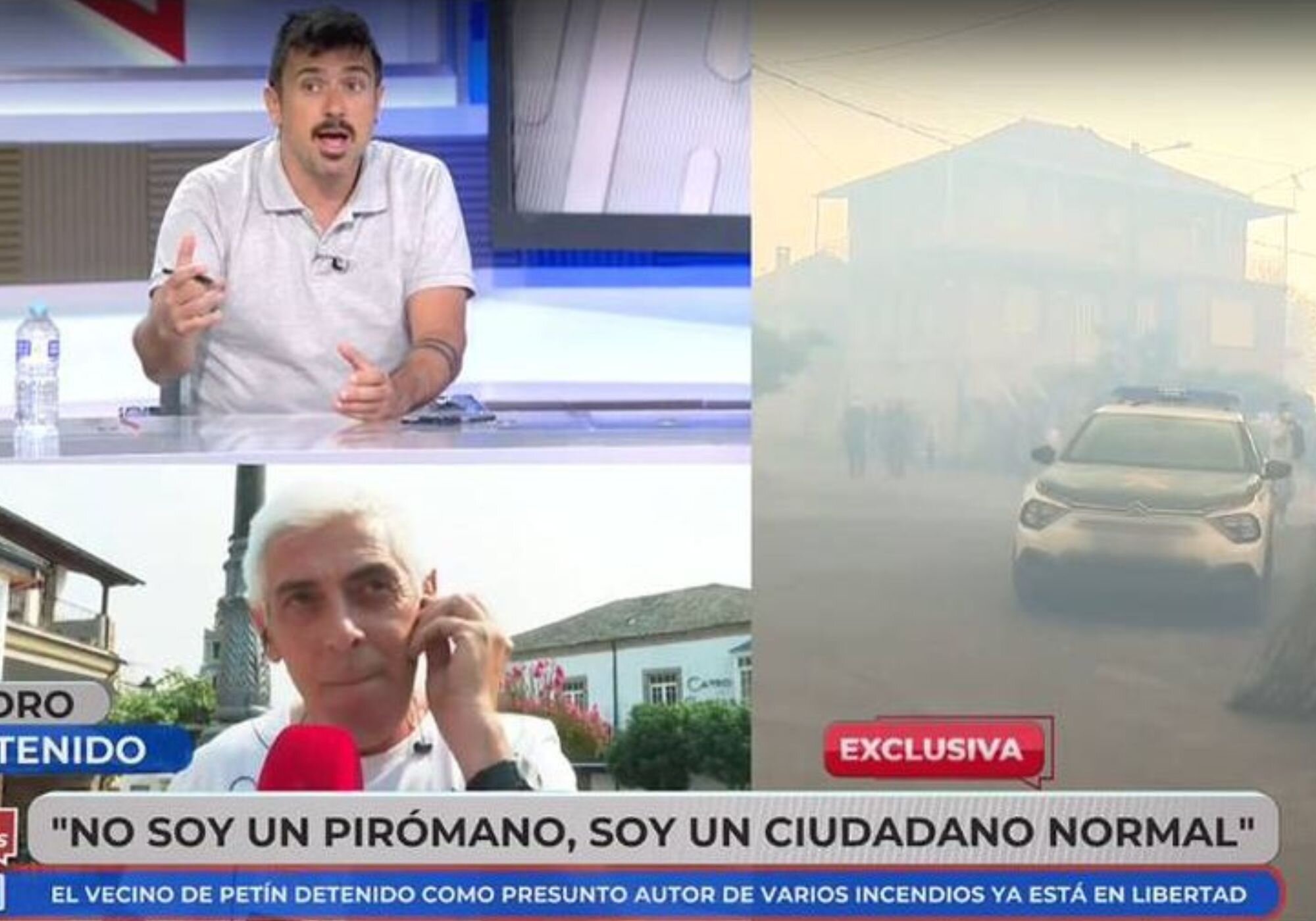 Ramón Espinar le recriminó a David Aleman la cobertura que estaba haciendo 'En boca de todos' sobre los incendios en España