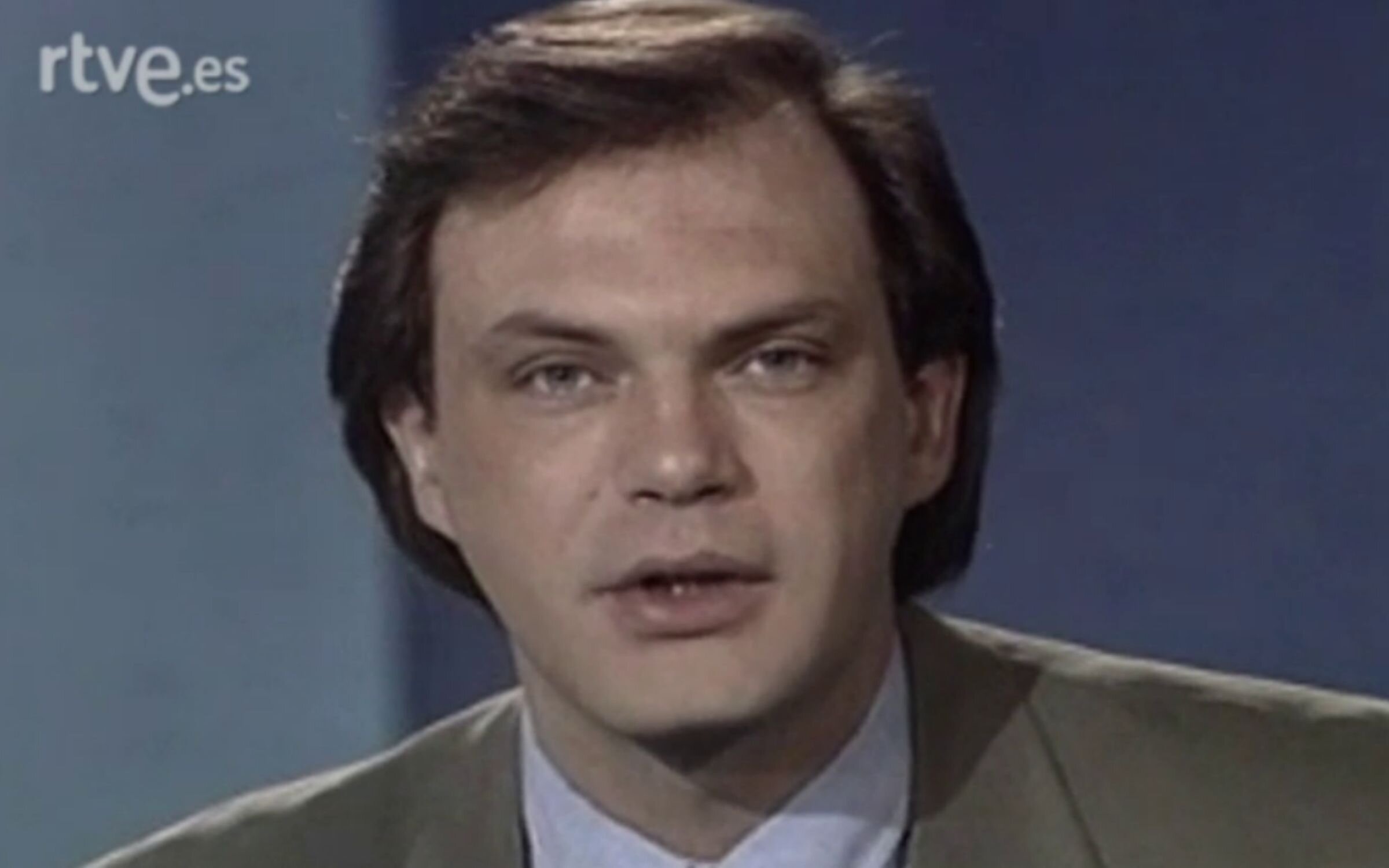 Pedro Piqueras inició su carrera presentando en TVE el Telediario