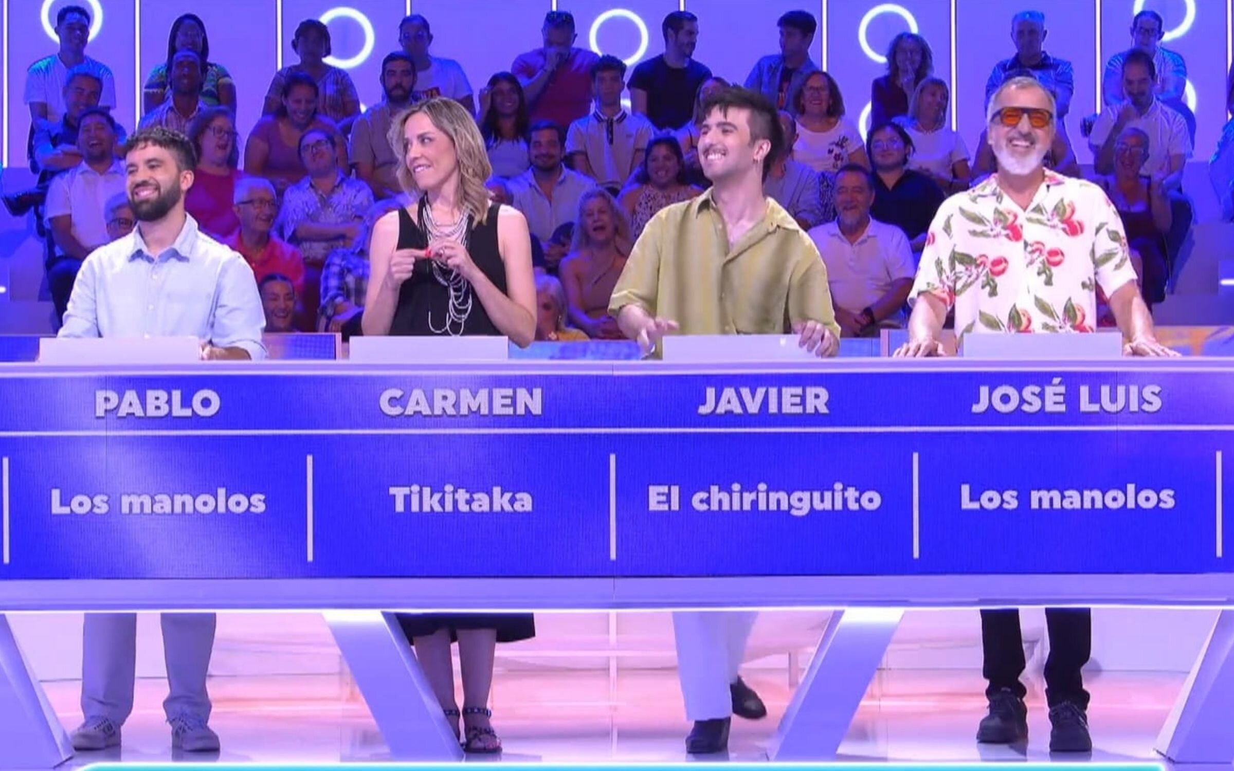 Imagen de Pablo, Carmen, Javier y Jose Luis concursantes del último programa de &#39;Agárrate al sillón&#39;