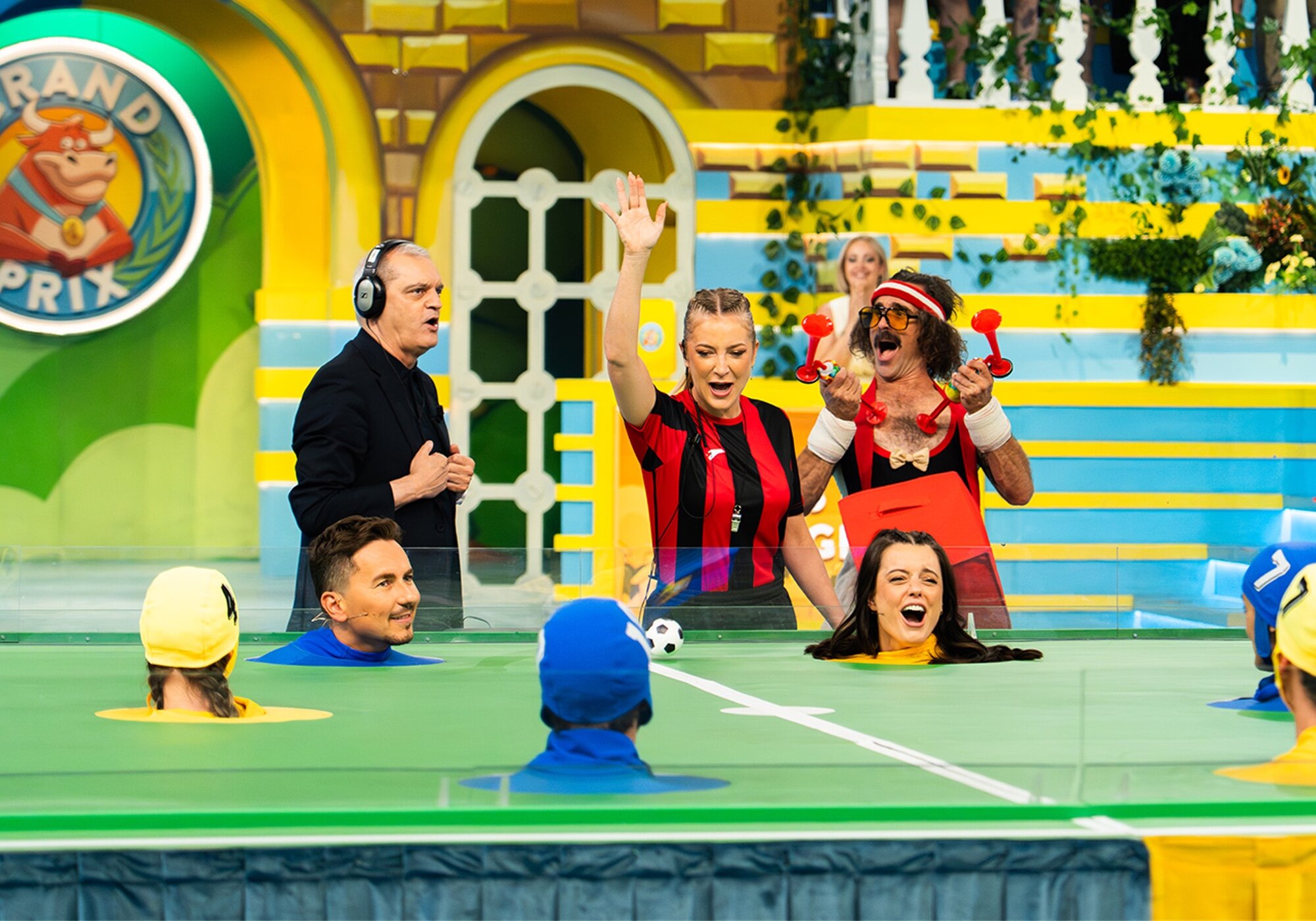 Jorge Lorenzo y Adriana Torrebejano, en una prueba de la final del &#39;Grand Prix&#39;