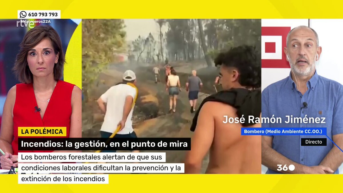 El seguimiento de los incendios volvió a copar la mañana de La 1