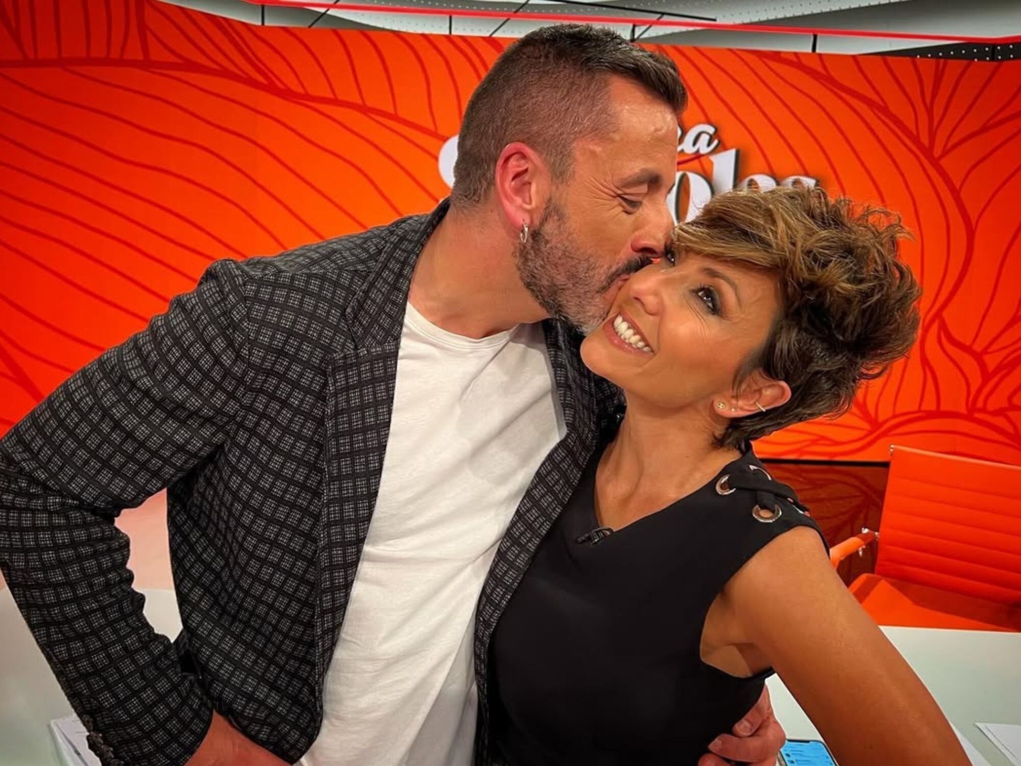 Javier Cid junto a Sonsoles Ónega en el plató de 'Y ahora, Sonsoles'