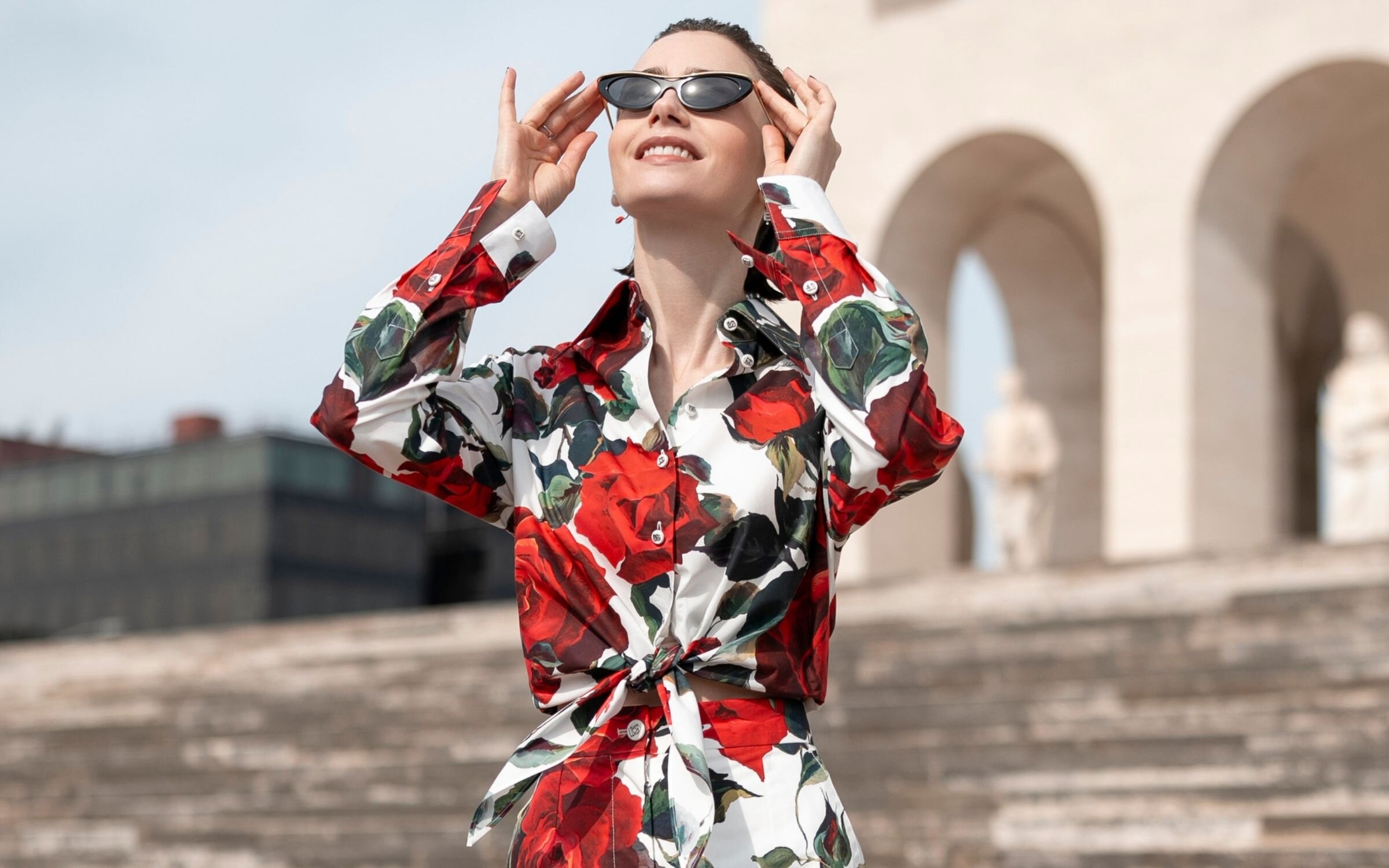 Imágenes del rodaje de la quinta temporada de 'Emily en París'