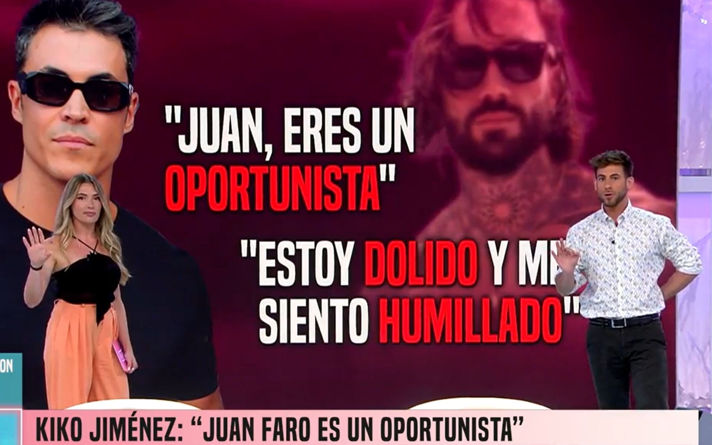 César Muñoz y Álex Blanquer, presentadores de &#39;Fiesta&#39;, exponen las palabras de Kiko Jiménez