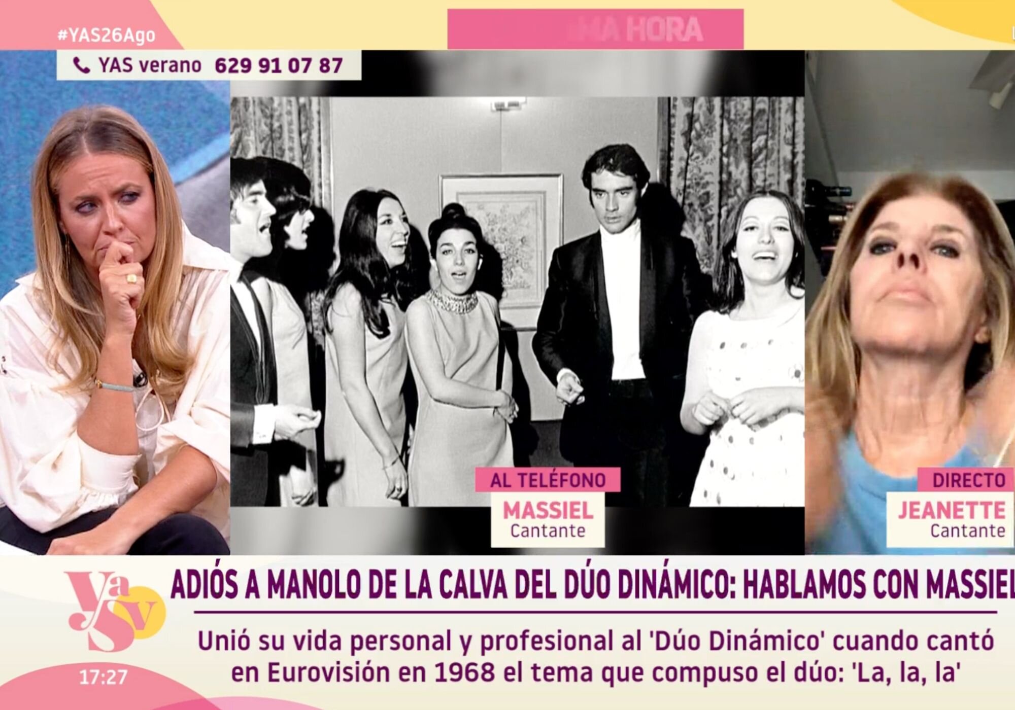 Massiel narró varias anécdotas que vivió con Manolo de la Calva en 'YAS verano'