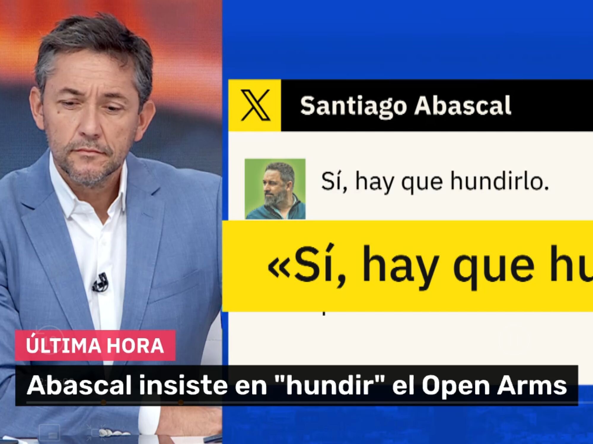 Javier Ruiz discutiendo en 'Mañaneros 360'