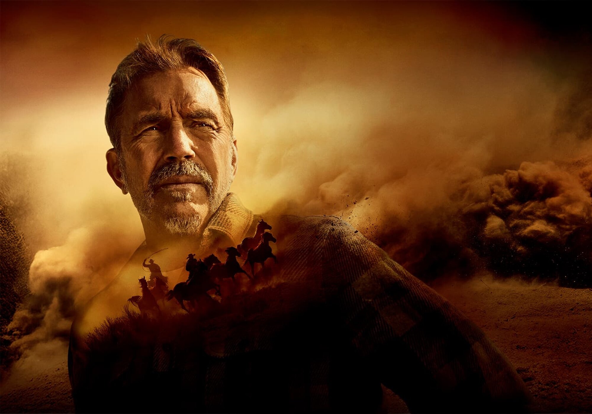 Cartel de 'El Lejano Oeste por Kevin Costner'