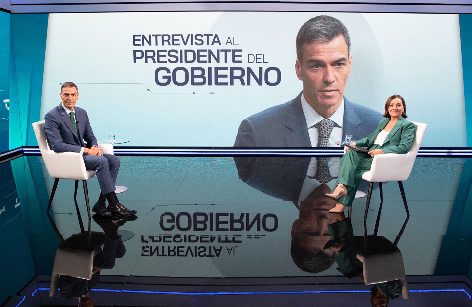 Entrevista de Pepa Bueno a Pedro Sánchez en &#39;Telediario 2&#39;