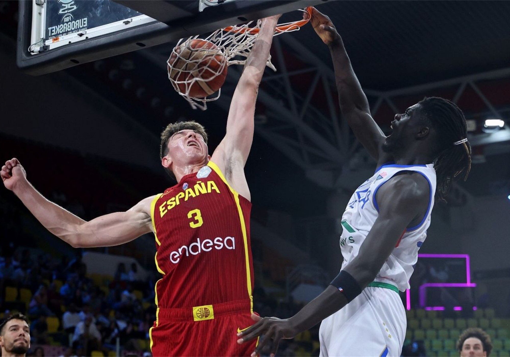 Partido Italia-España del Eurobasket